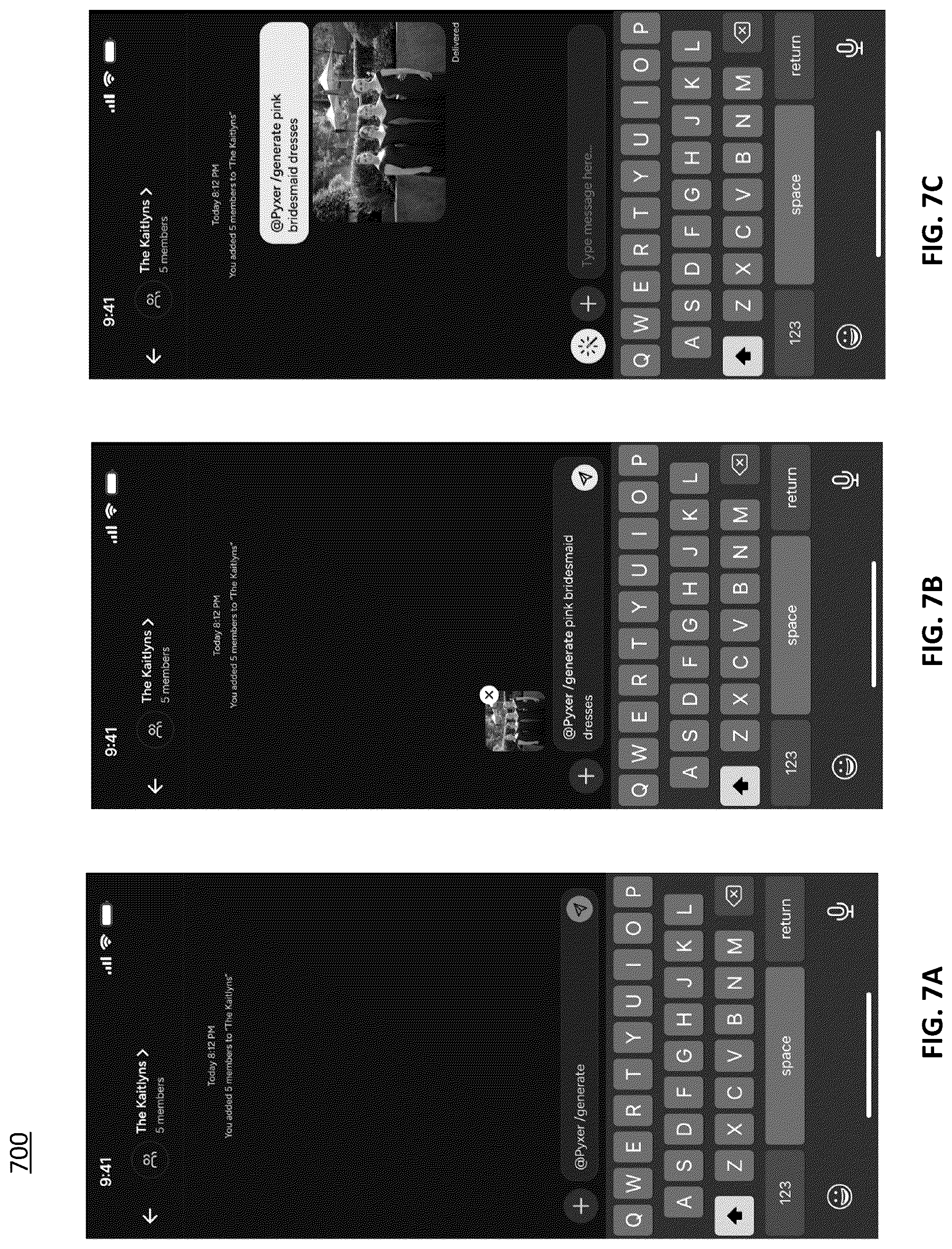 Patent US12597060 Figure 12 – Generative apparel recommendations using images of a person during the course of a communications session among users