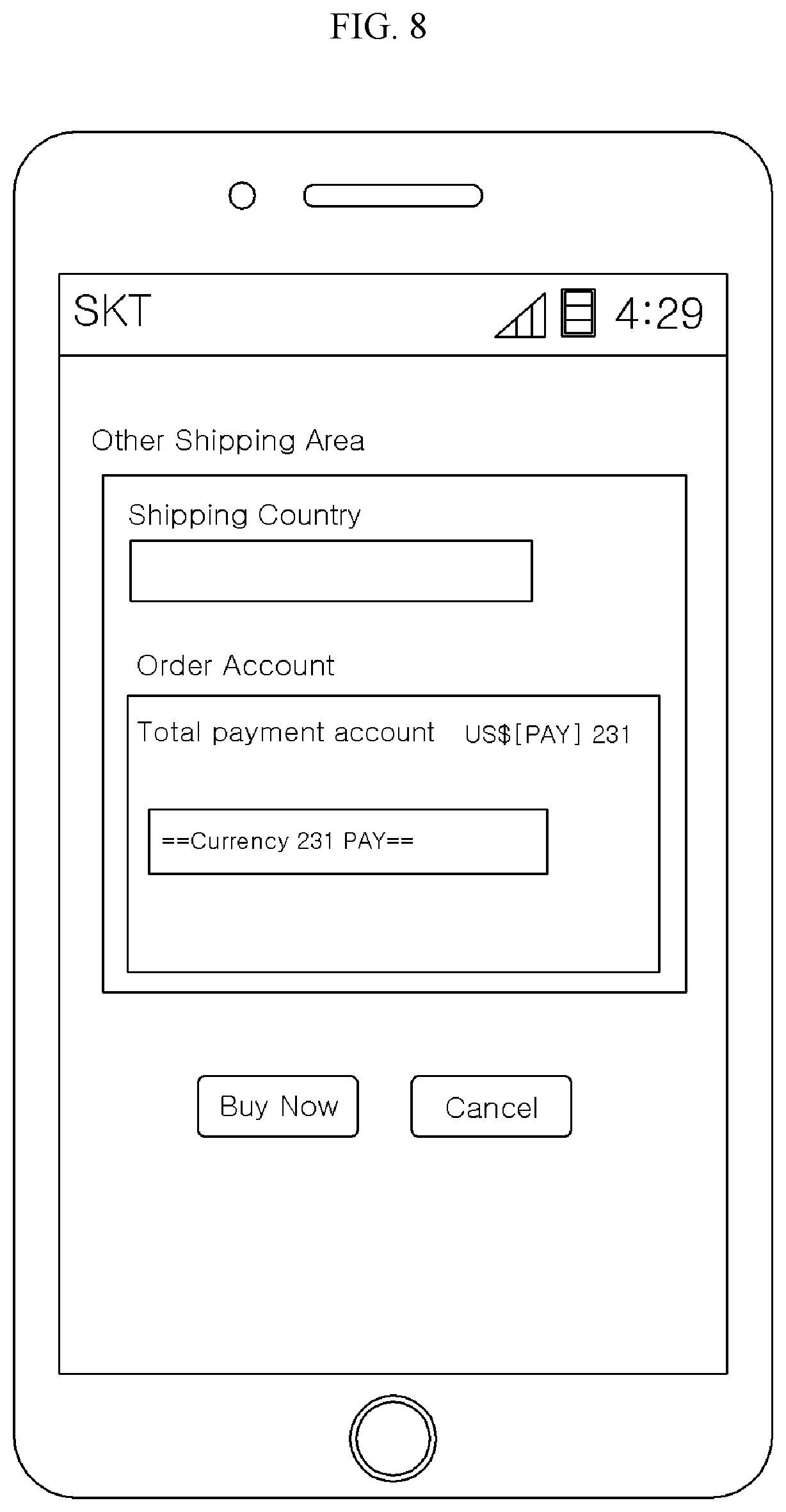 Patent US12597061 Figure 8 – Automated order placement, payment, and shipping system for online shop, and method of operating online shop for automated order placement, payment, and shipping