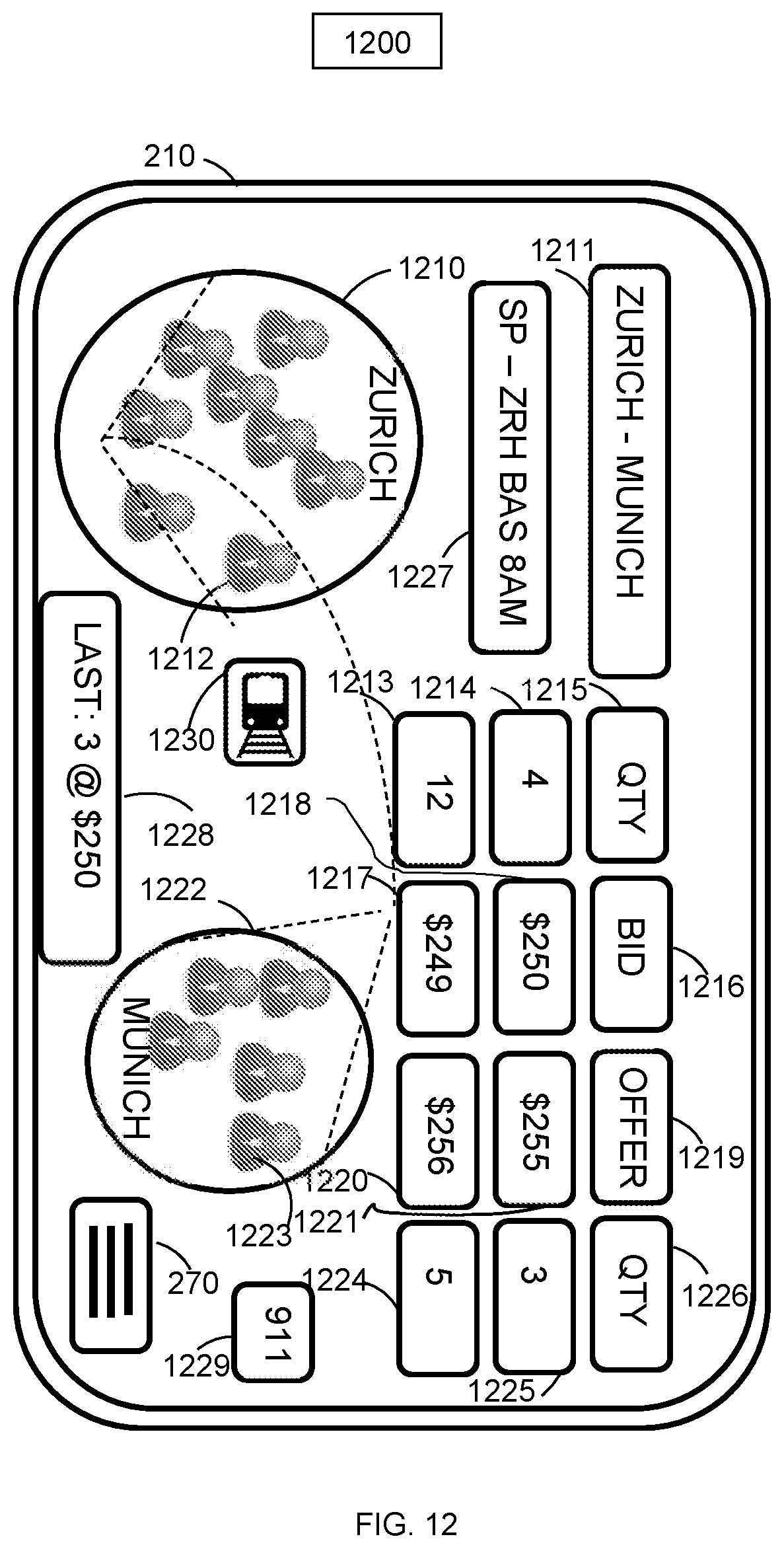 Patent US12597068 Figure 12 – Systems and methods for geolocation portfolio exchanges