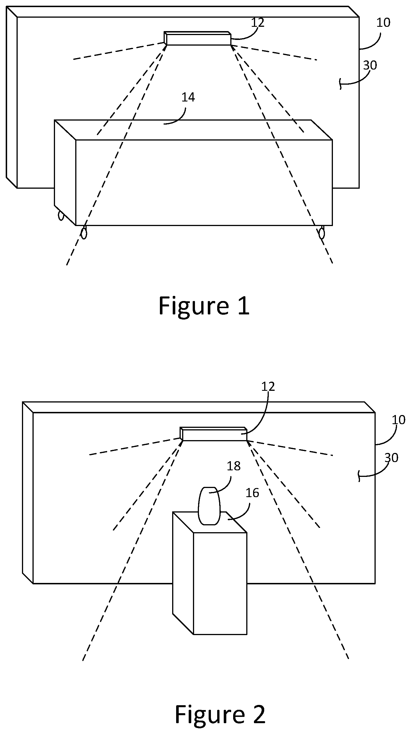 Patent US12597099 Figure 1 – Presentation system having static and dynamic components