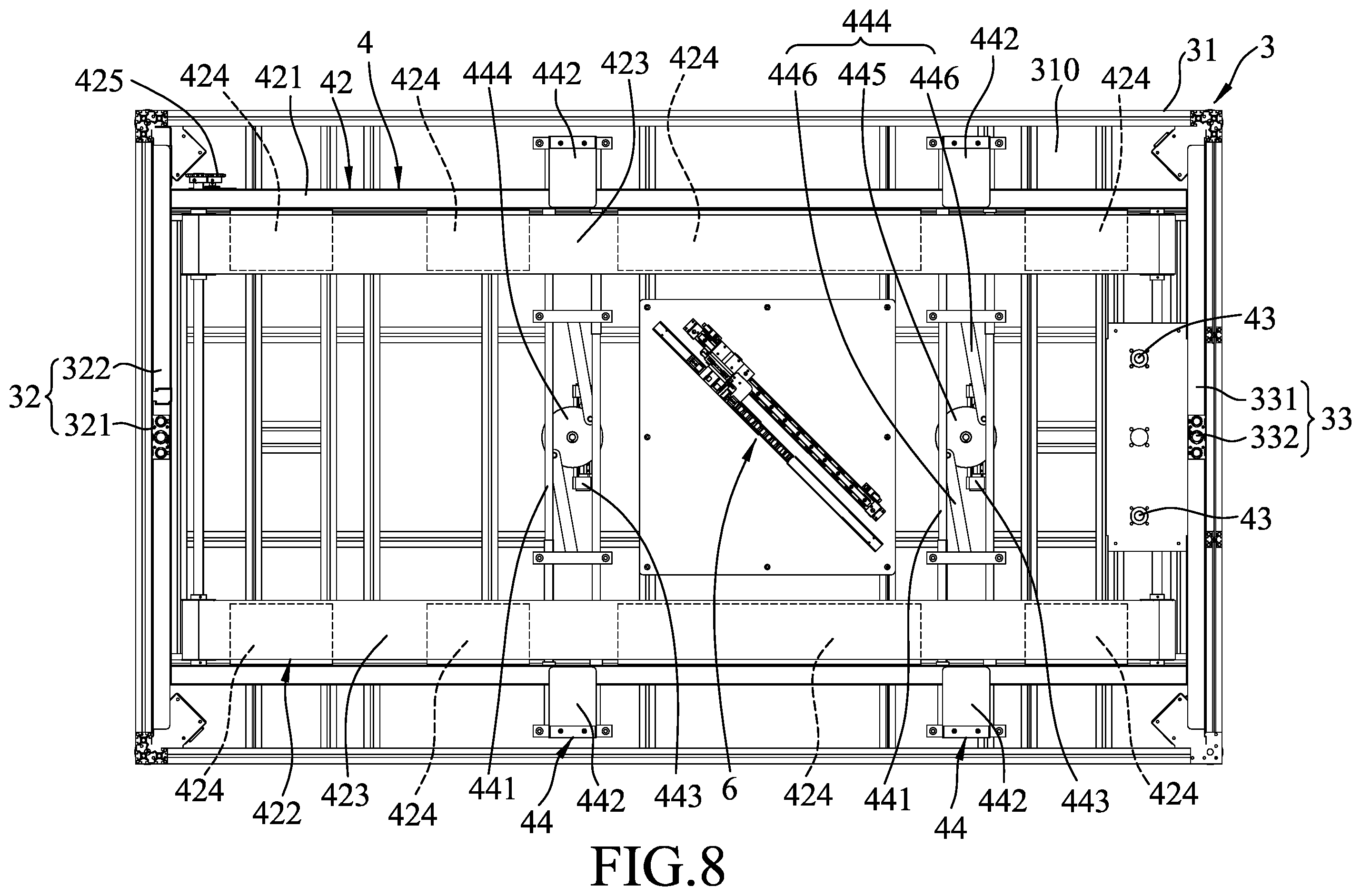Patent US12597156 Figure 8 – Analyzing system for identifying and measuring solar panel module