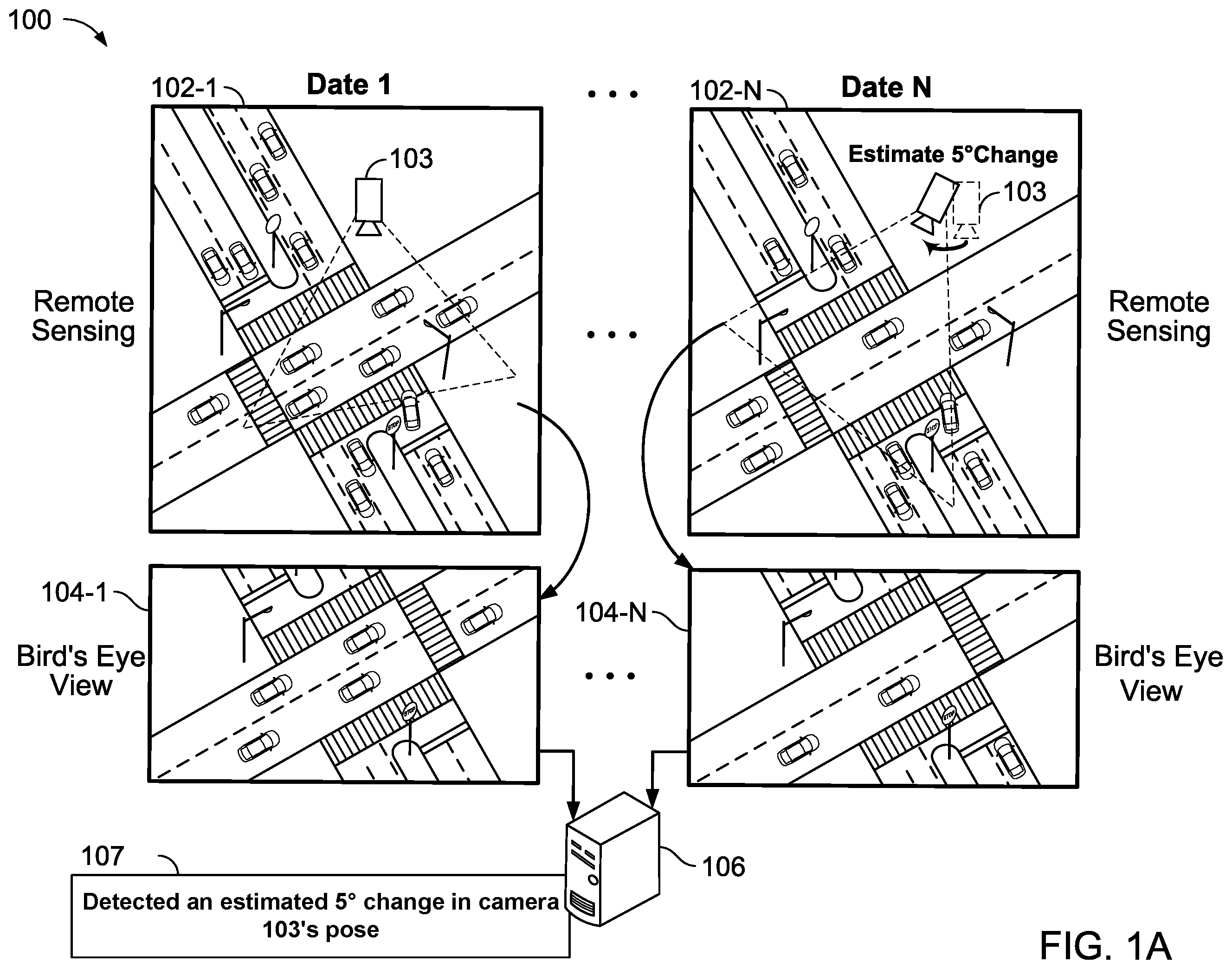 Patent US12597162 Figure 1 – System calibration using remote sensor data