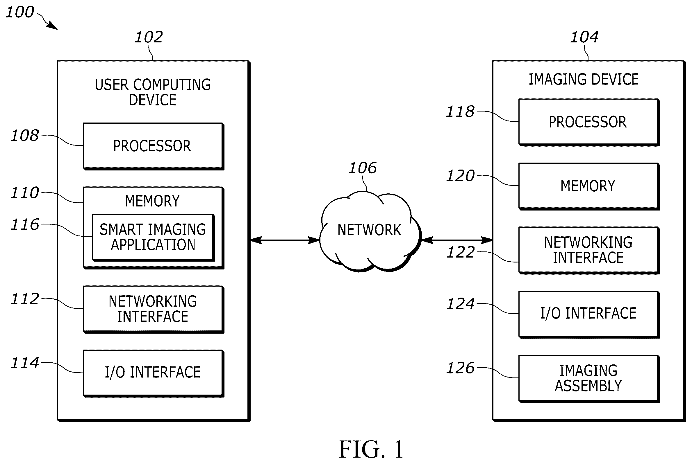 Patent US12597163 — Systems and methods to optimize imaging settings for a machine vision job — Figure 1