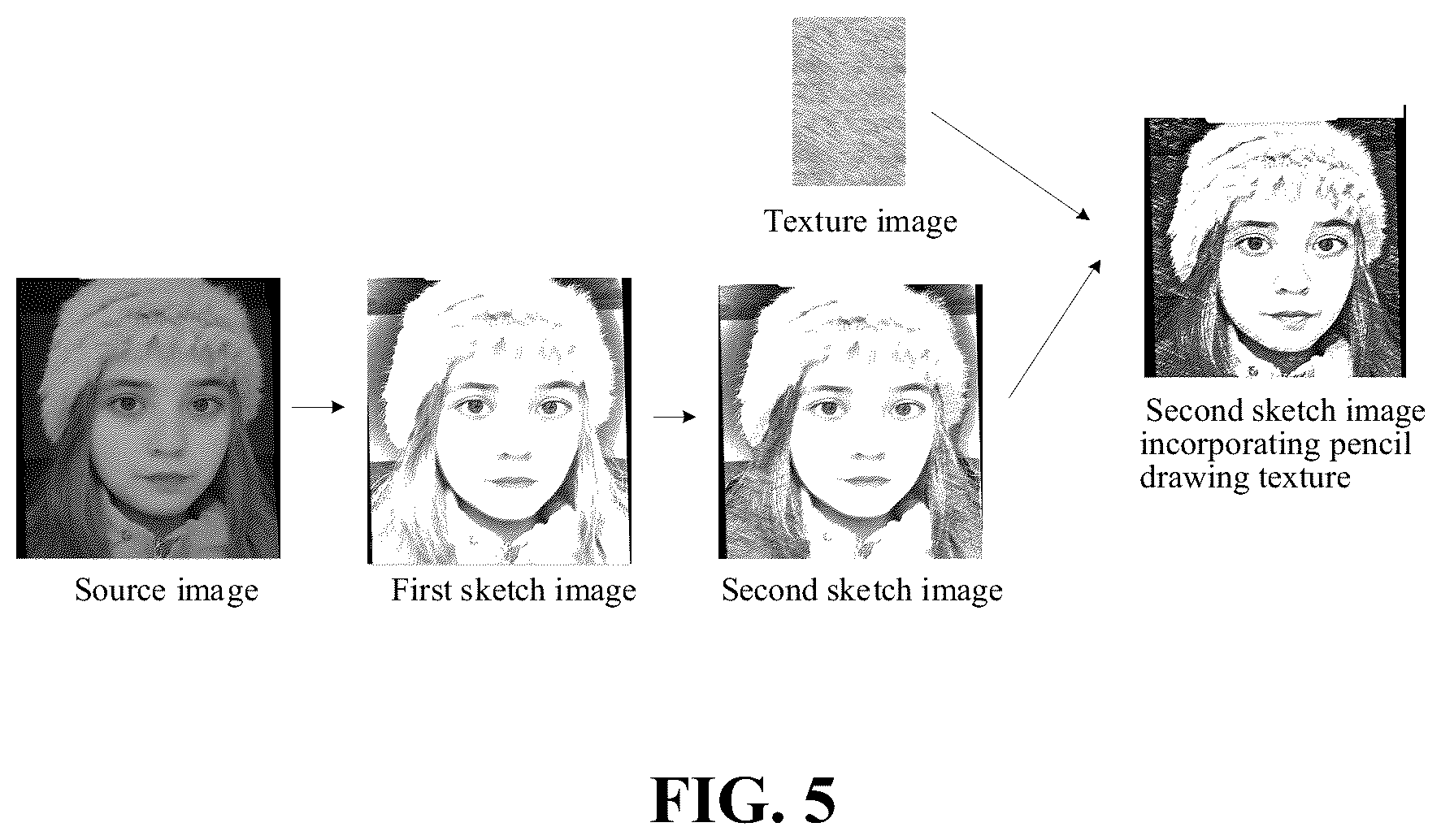 Patent US12597184 Figure 5 – Image processing method and apparatus, device and readable storage medium
