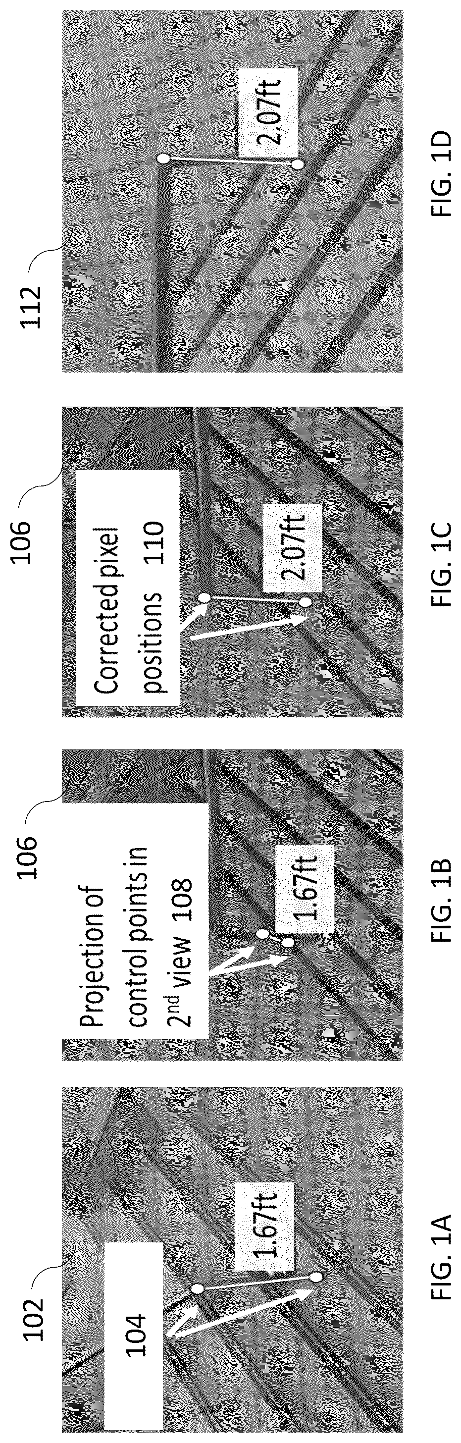 Patent US12597201 Figure 1 – Interactive method and system for displaying measurements of objects and surfaces using co-registered images and 3D points