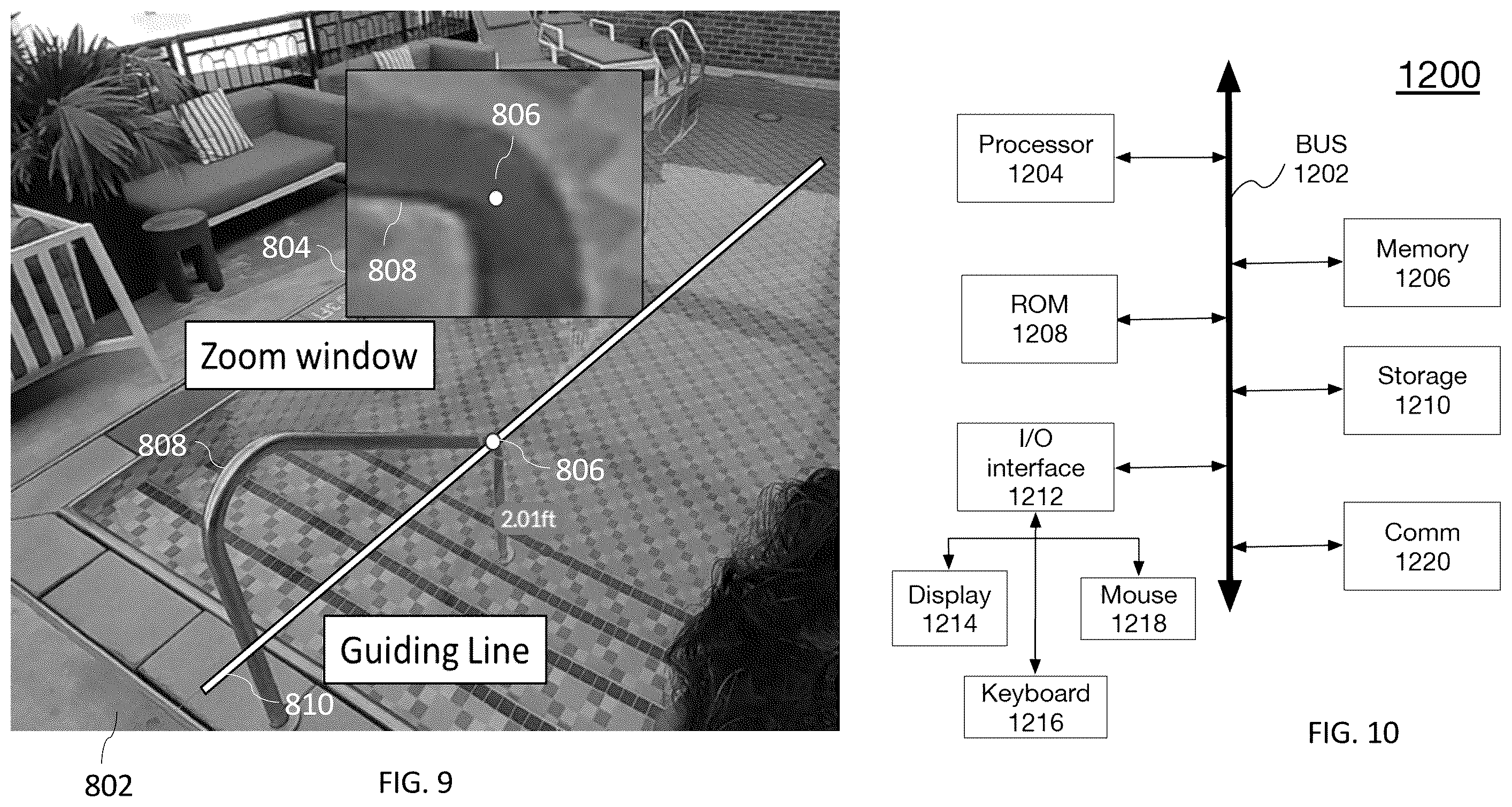 Patent US12597201 Figure 6 – Interactive method and system for displaying measurements of objects and surfaces using co-registered images and 3D points