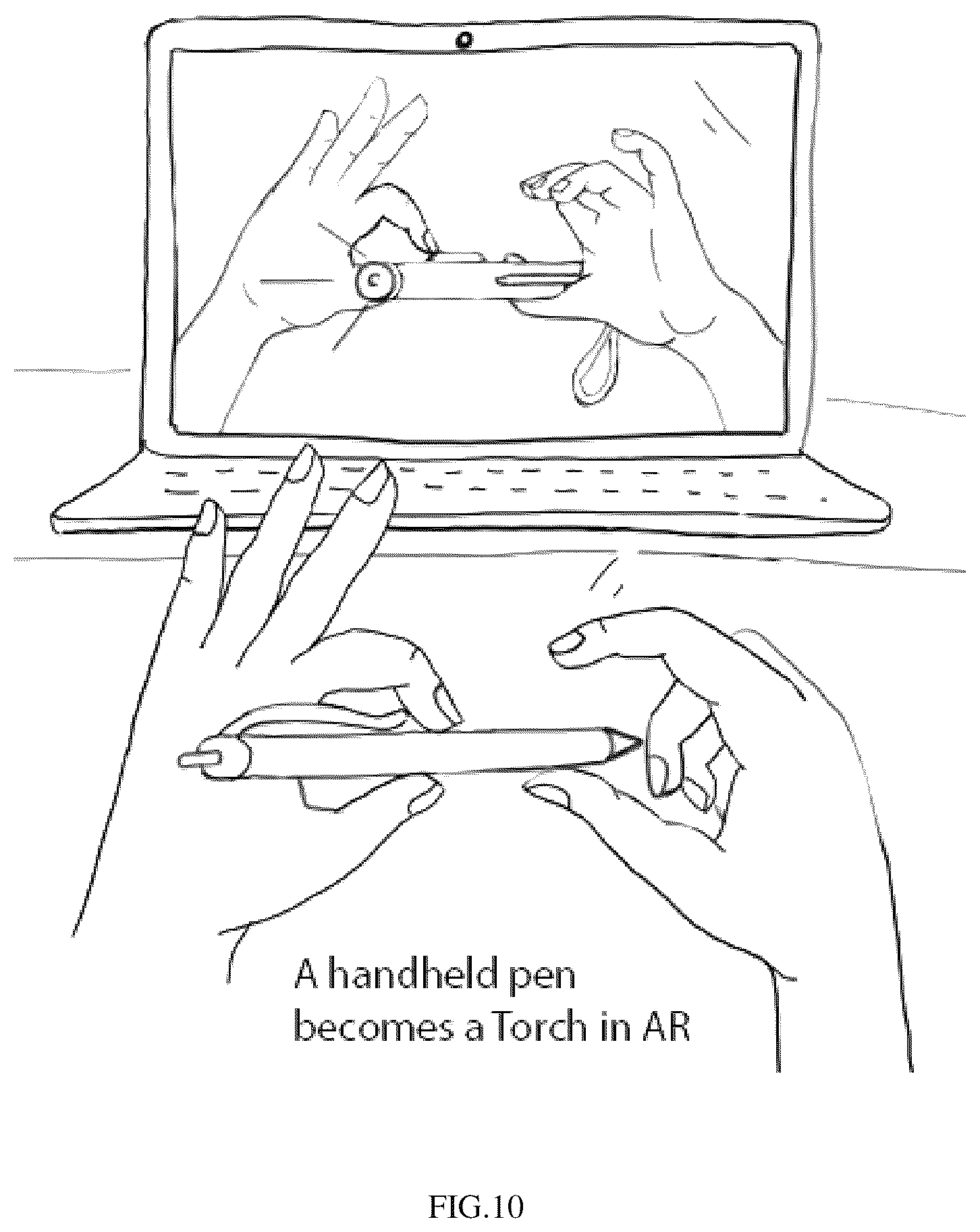 Patent US12597213 Figure 17 – Gesture based tactile interaction in extended reality using form factor of a physical object