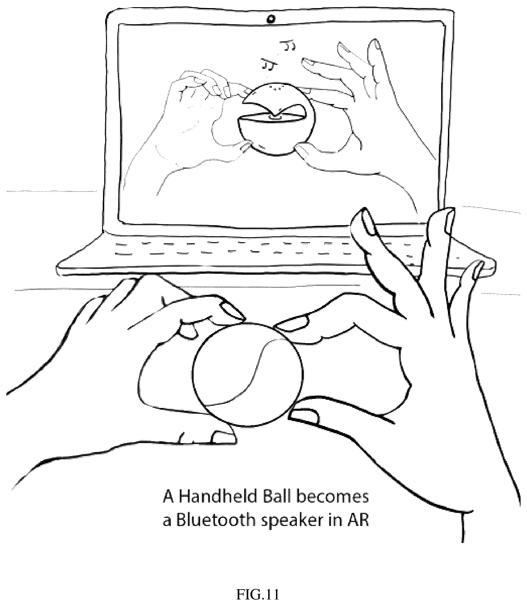 Patent US12597213 Figure 18 – Gesture based tactile interaction in extended reality using form factor of a physical object