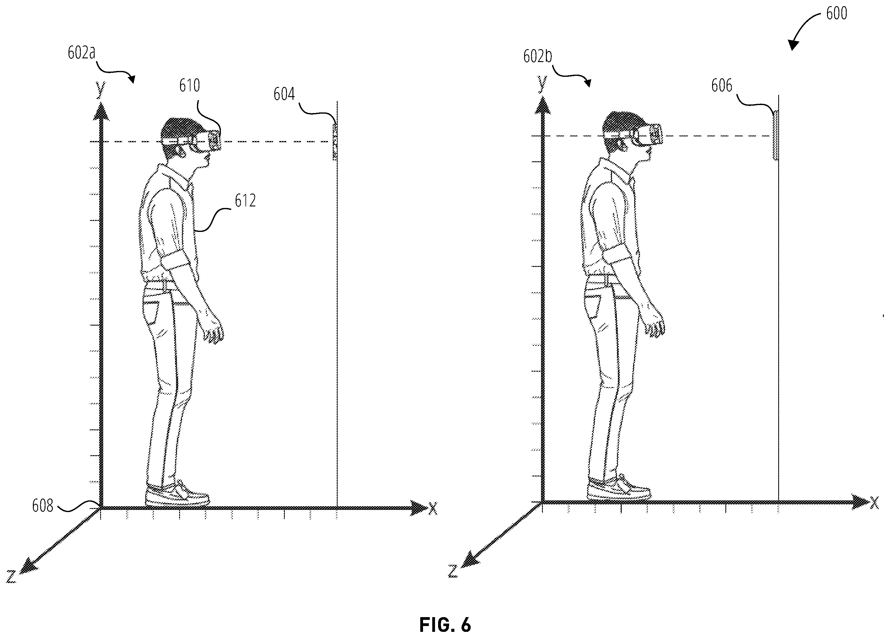 Patent US12597214 Figure 6 – Scannable codes as landmarks for augmented-reality content