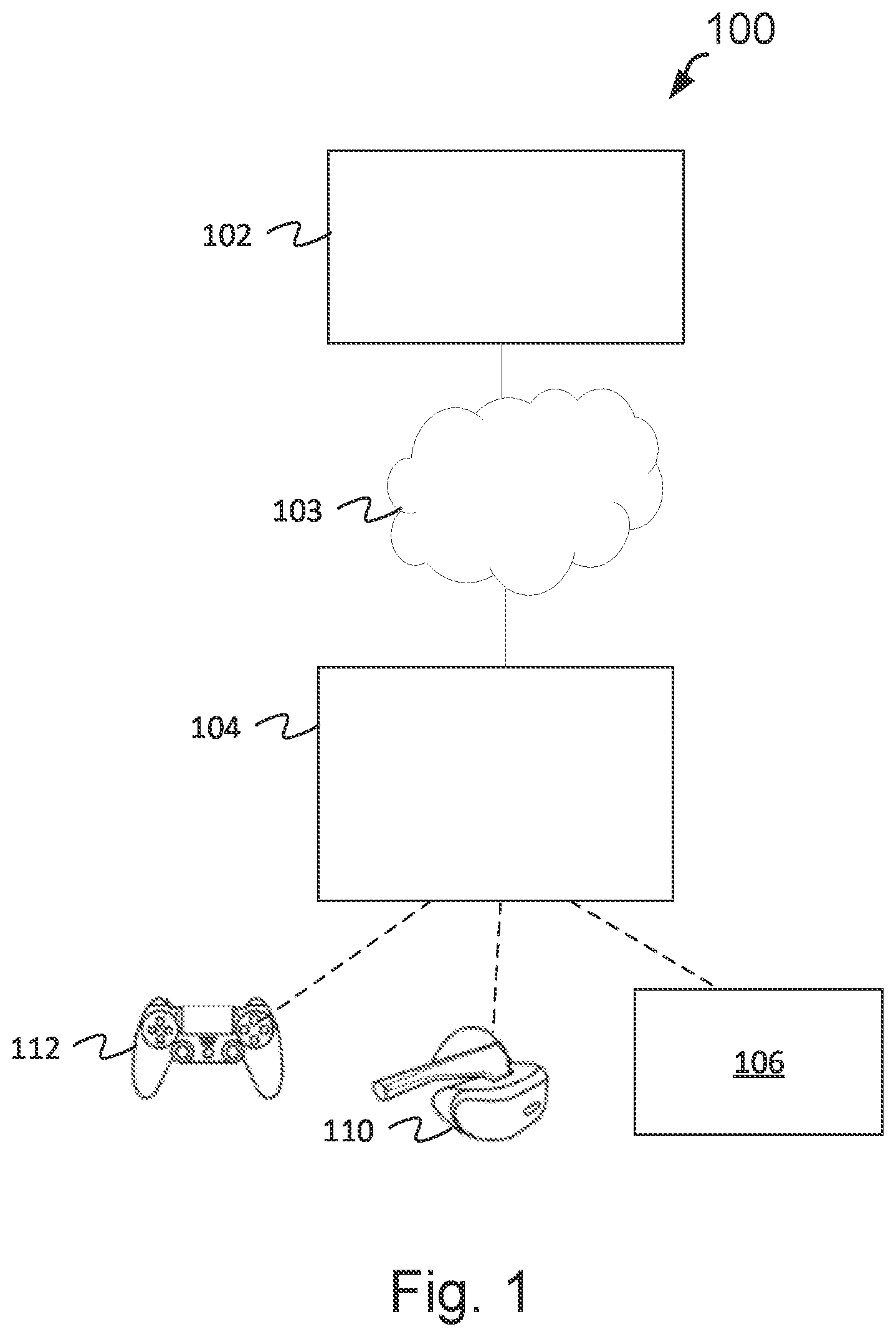 Patent US12597215 Figure 1 – Representing virtual objects outside of a display screen