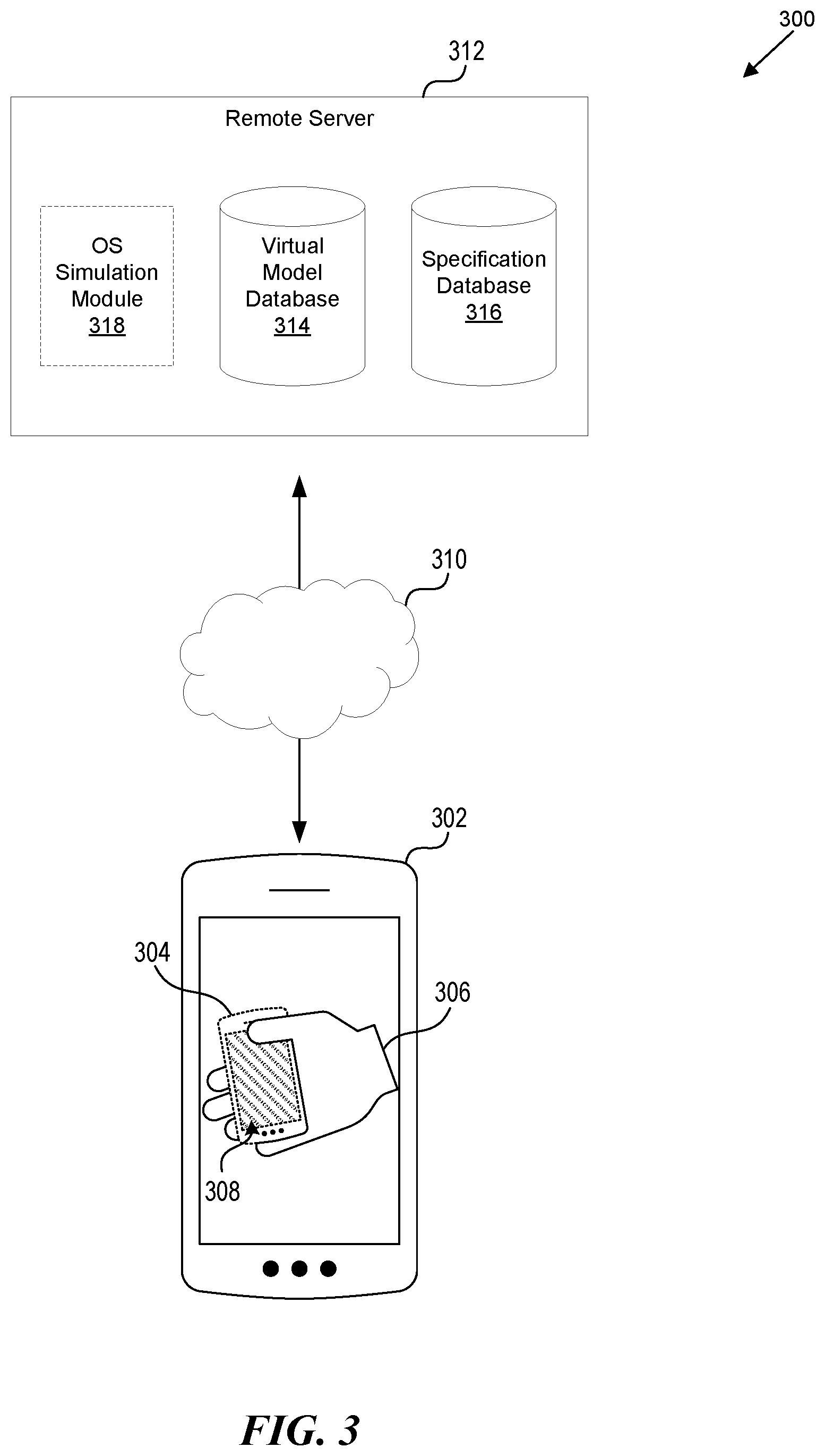 Patent US12597218 Figure 3 – Extended reality (XR) modeling of network user devices via peer devices