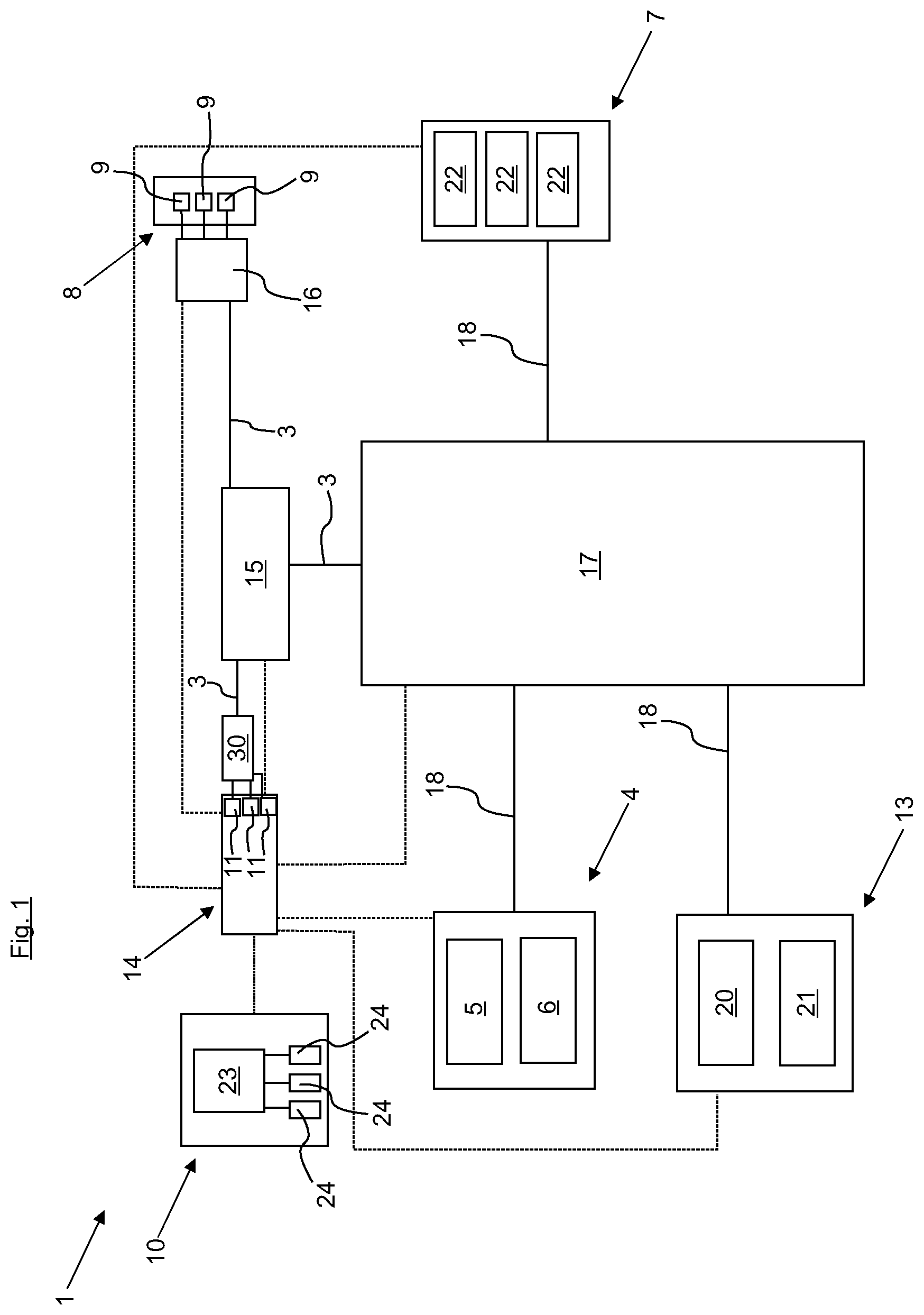 Patent US12597247 Figure 1 – Underwater device for acquiring images of a water bottom
