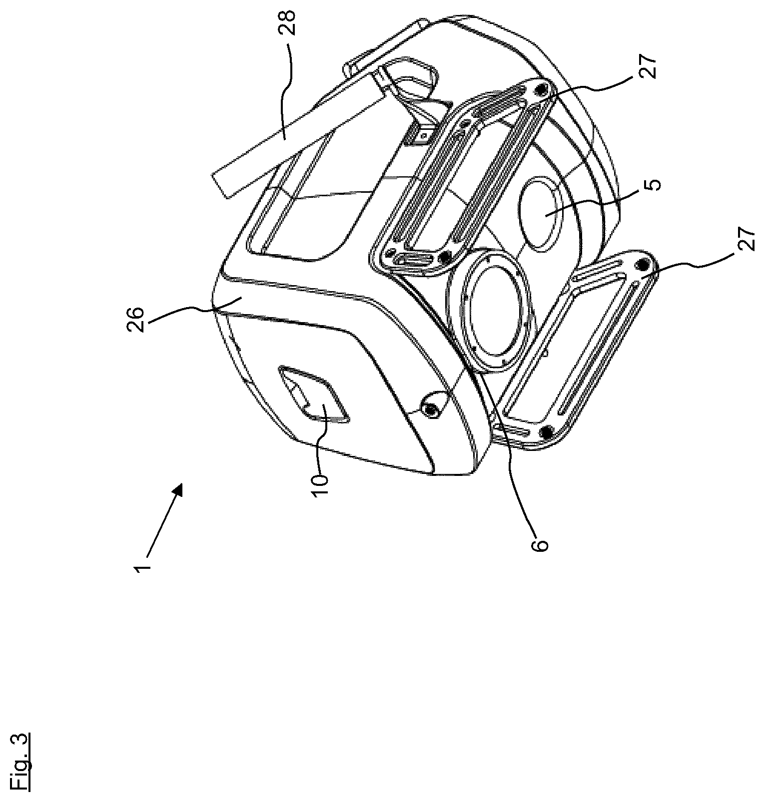 Patent US12597247 Figure 3 – Underwater device for acquiring images of a water bottom