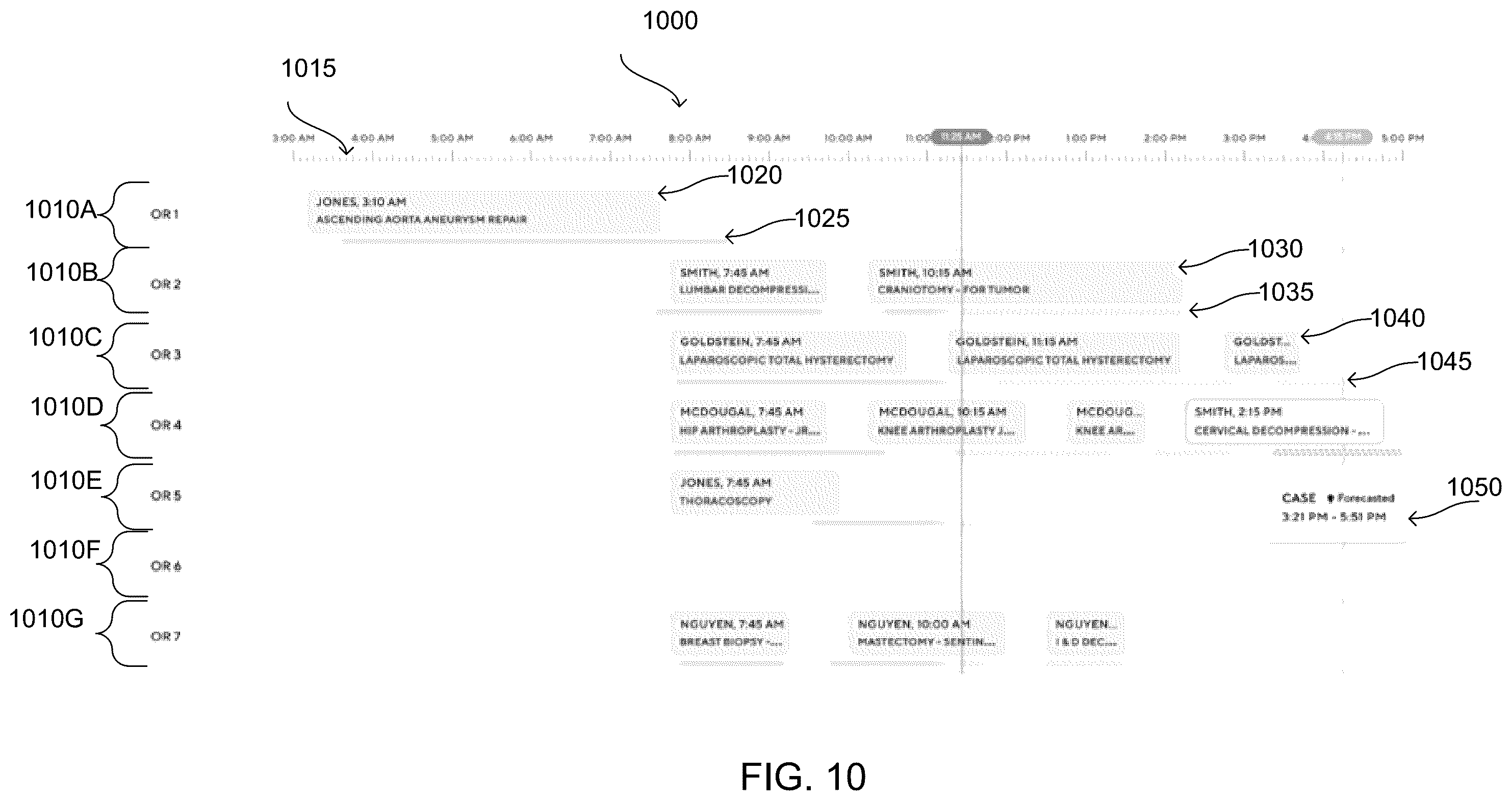 Patent US12597254 Figure 8 – Tracking operating room phase from captured video of the operating room