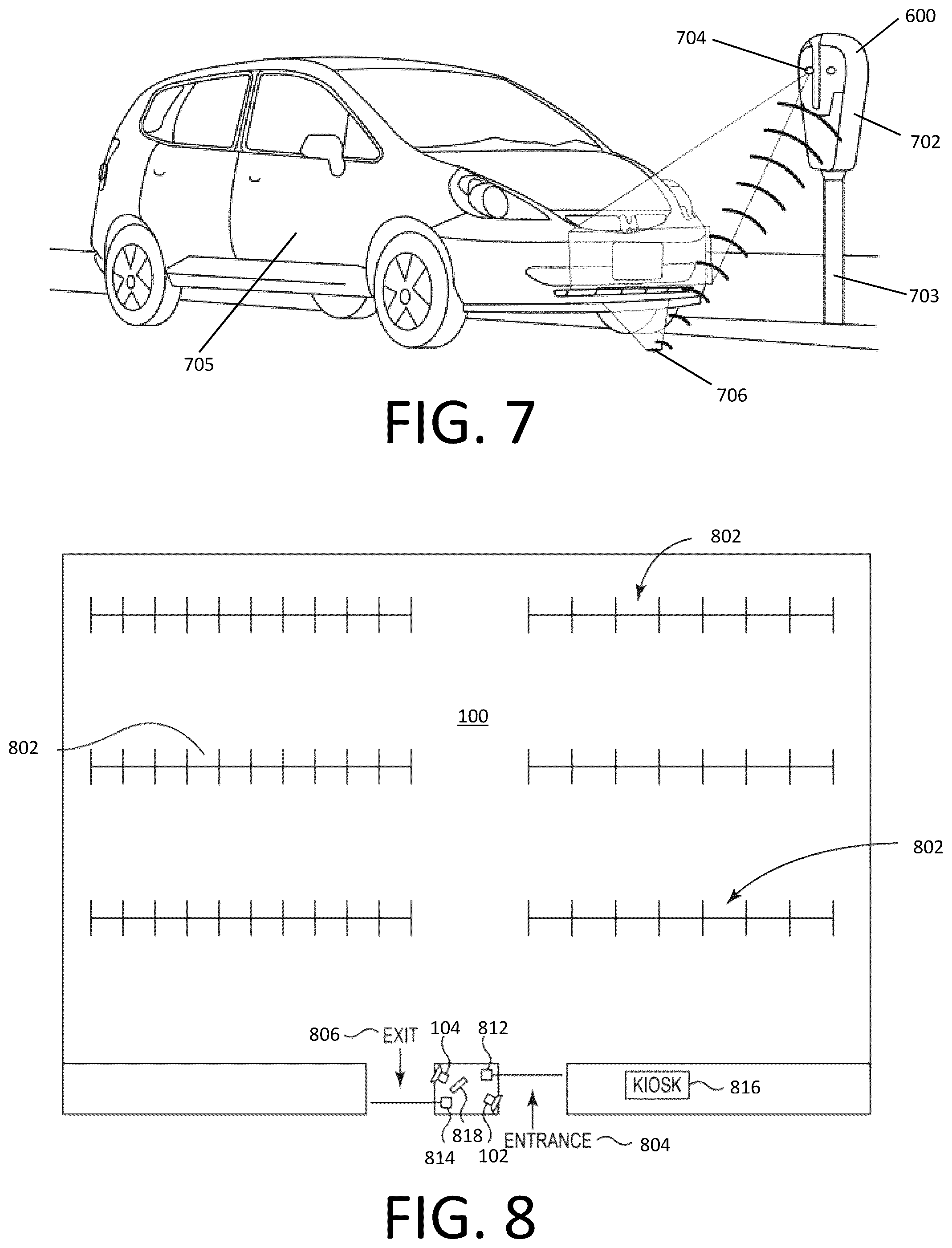 Patent US12597256 Figure 6 – Parking lot monitoring and permitting system
