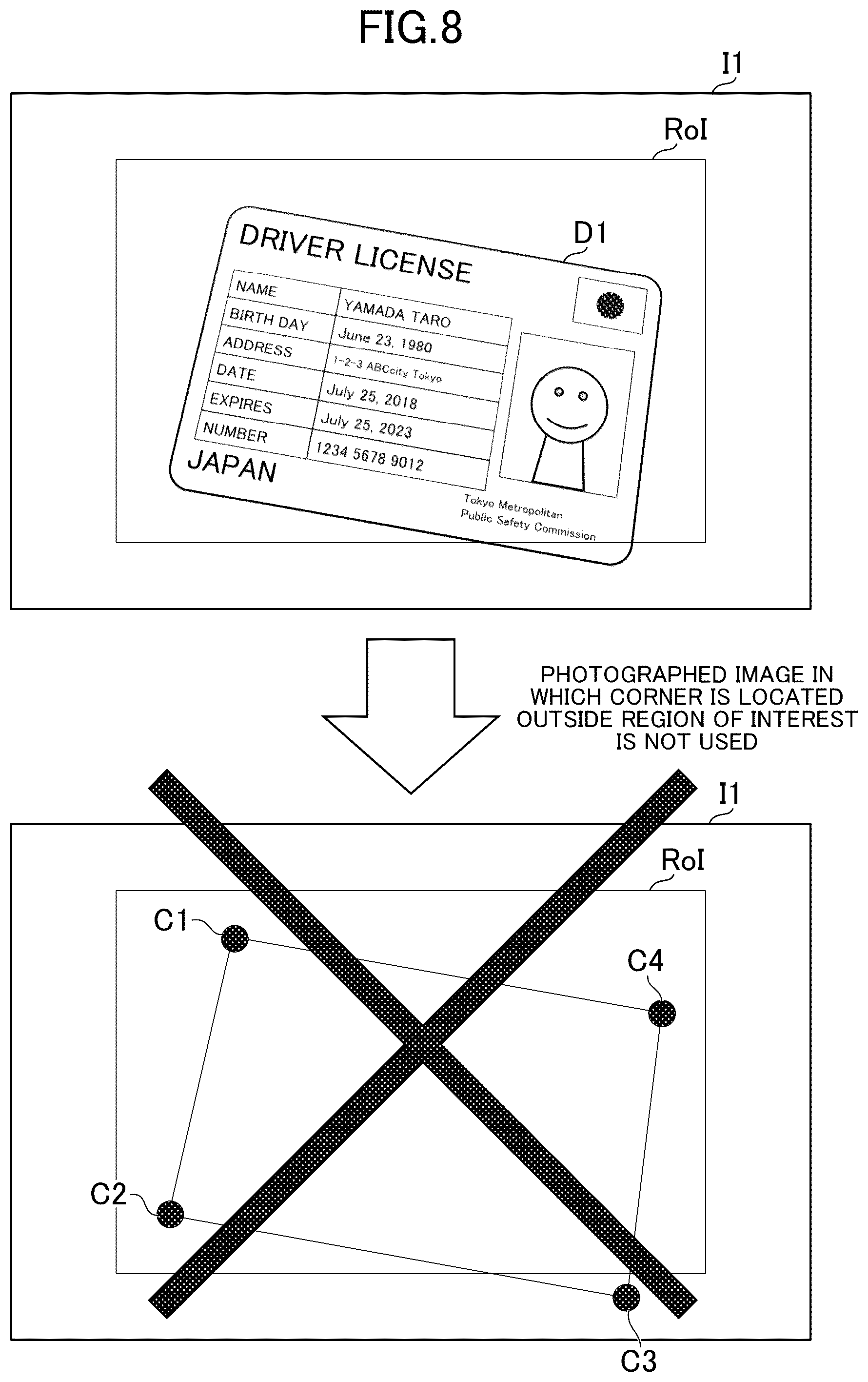 Patent US12597280 Figure 8 – Image processing system, image processing method, and program