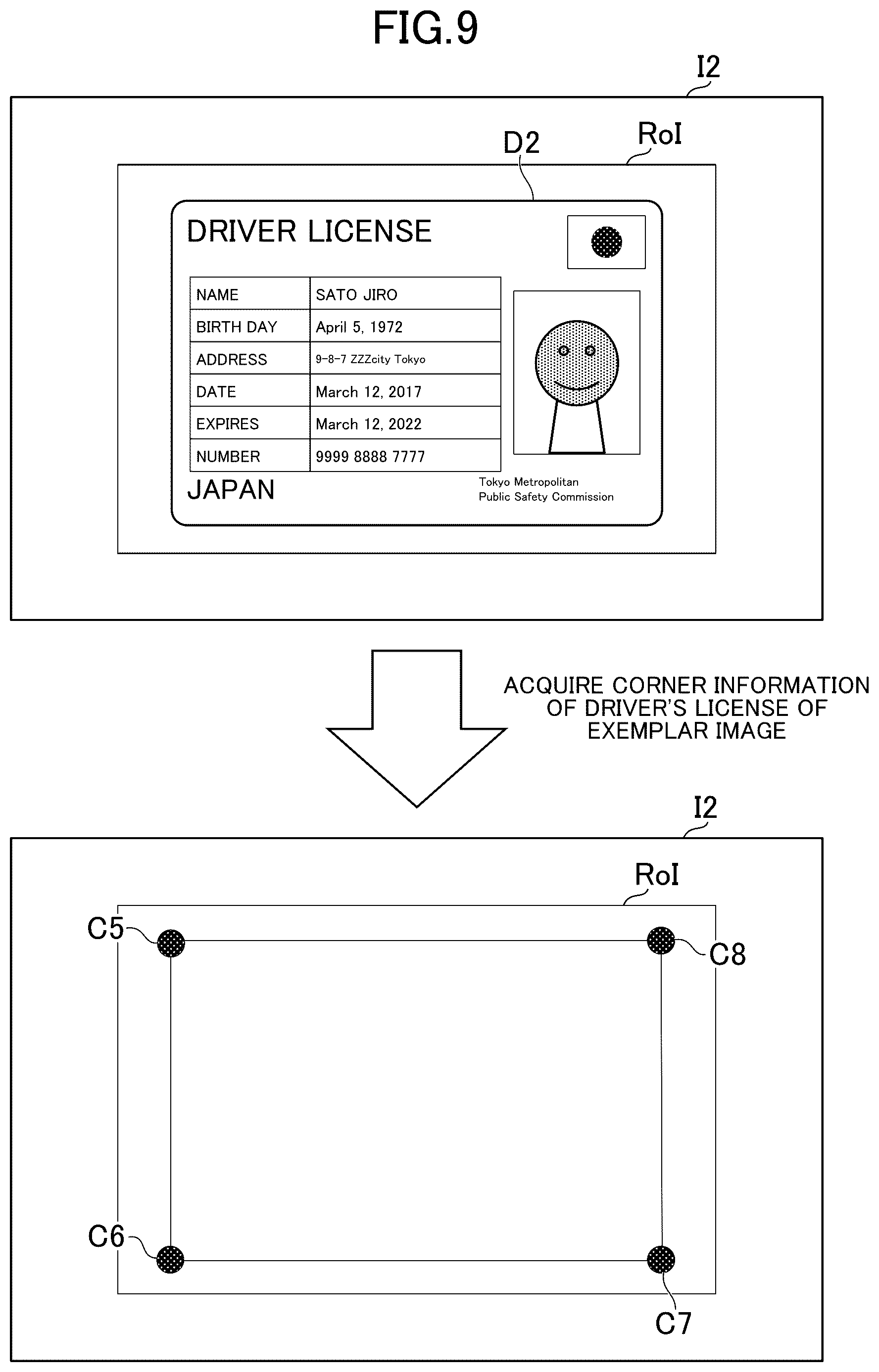 Patent US12597280 Figure 9 – Image processing system, image processing method, and program