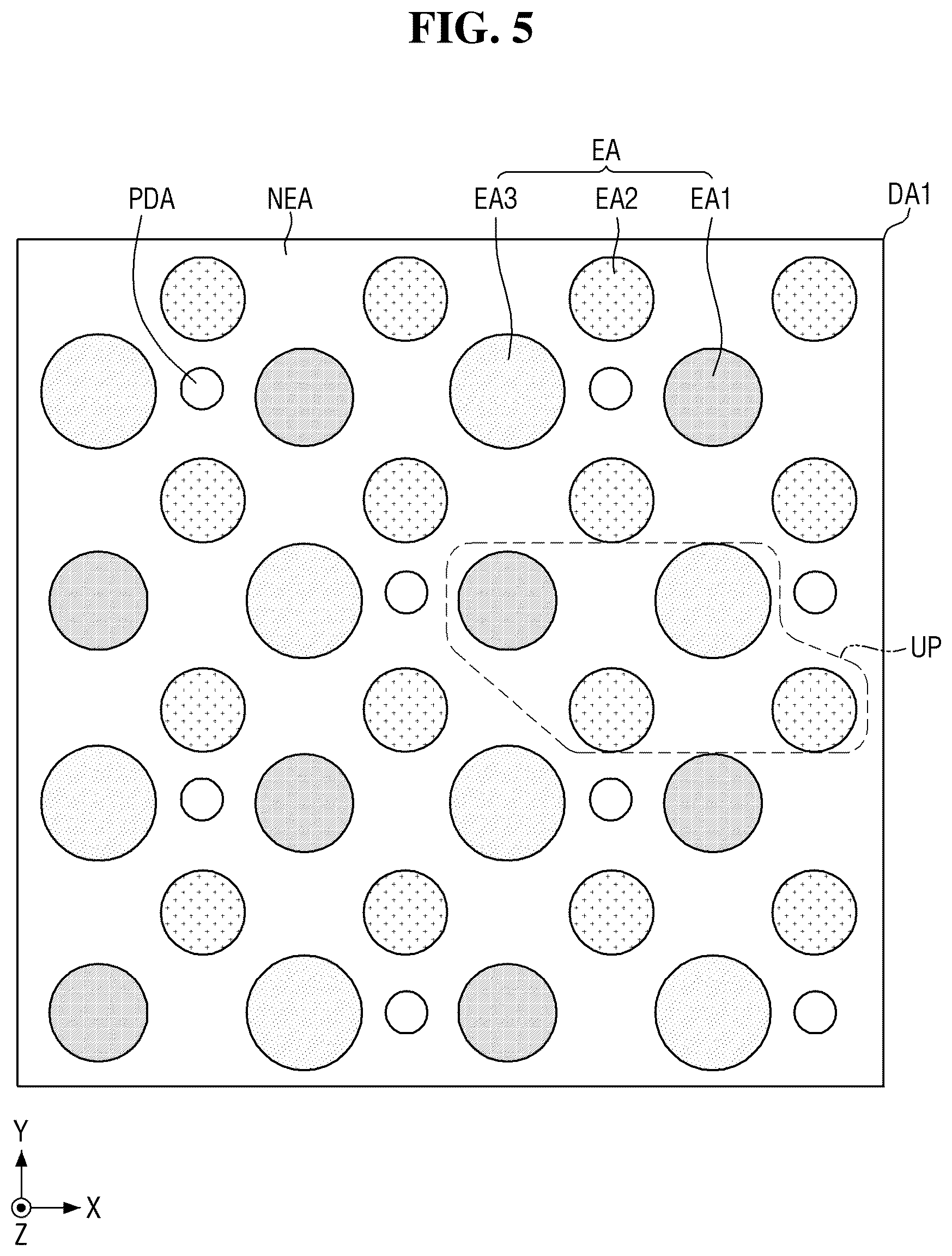 Patent US12597288 Figure 5 – Display device