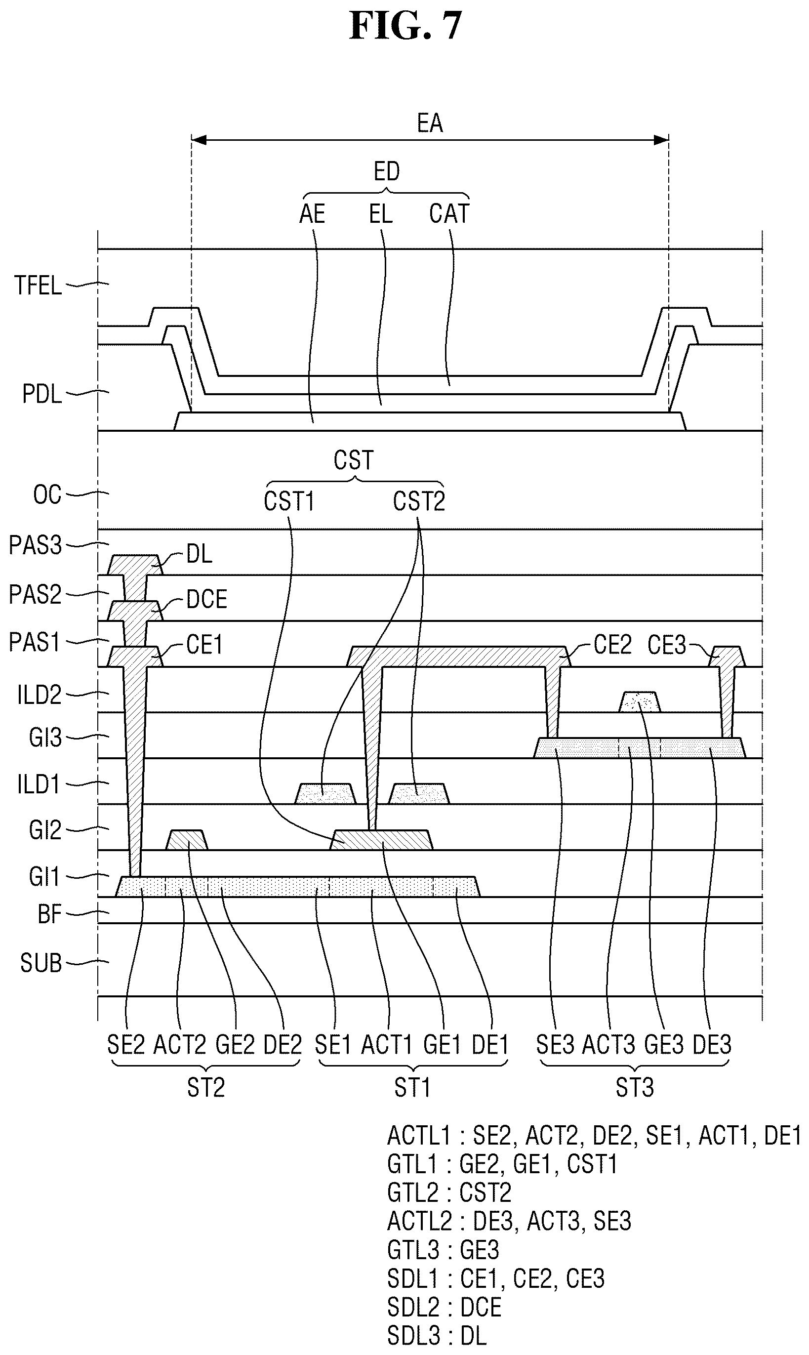 Patent US12597288 Figure 7 – Display device