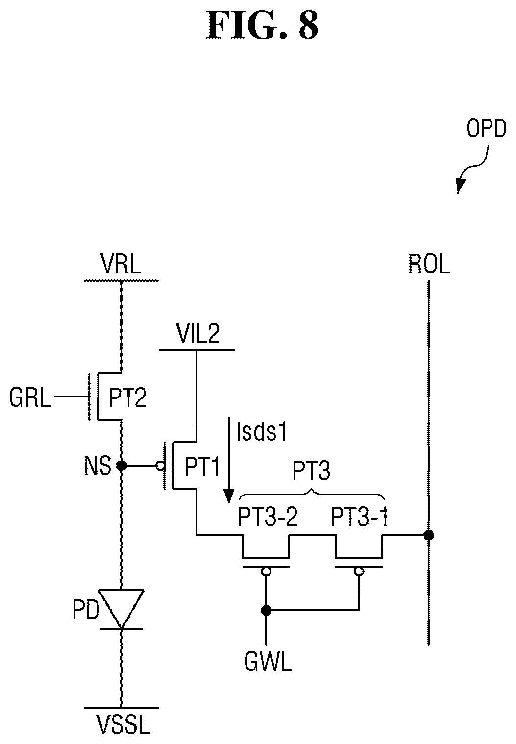 Patent US12597288 Figure 8 – Display device