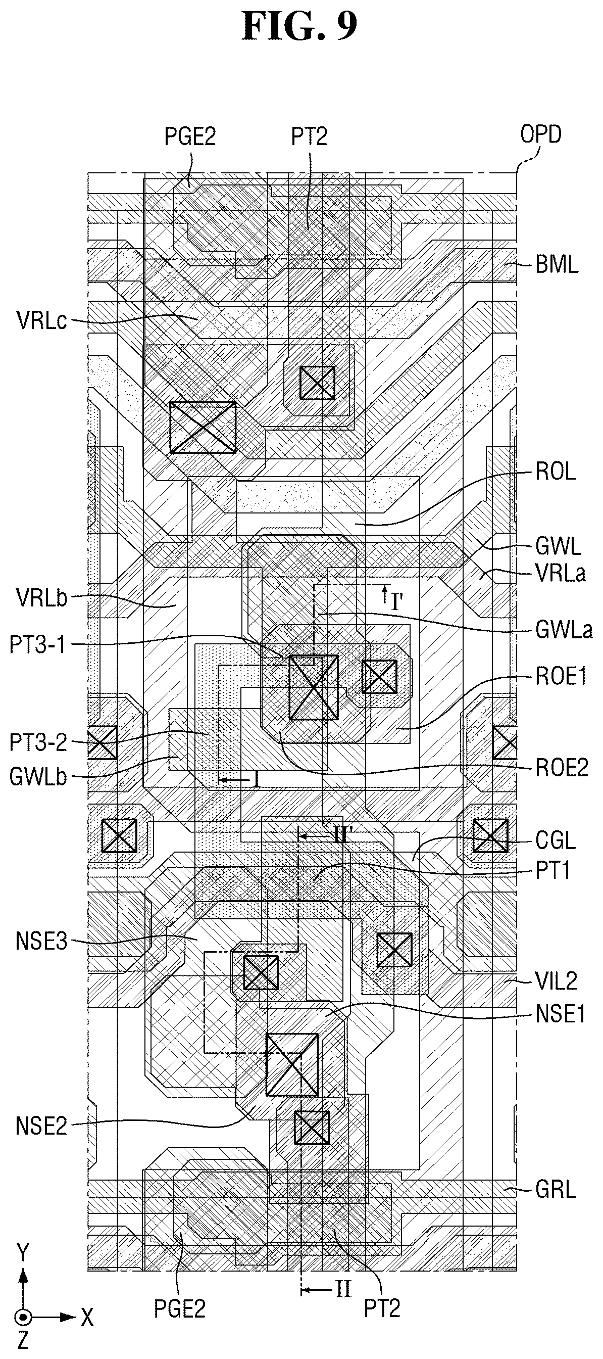 Patent US12597288 Figure 9 – Display device