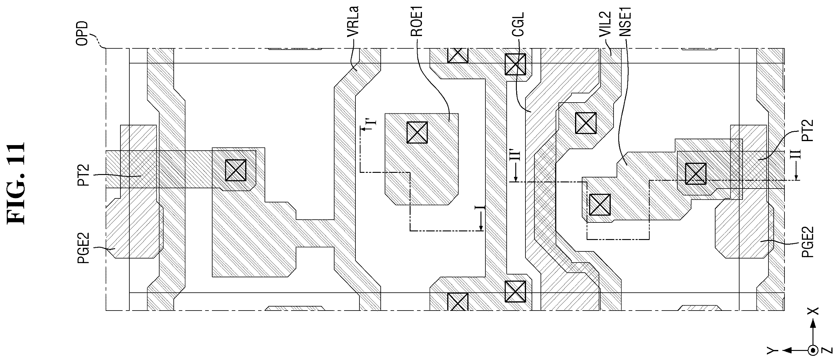 Patent US12597288 Figure 11 – Display device