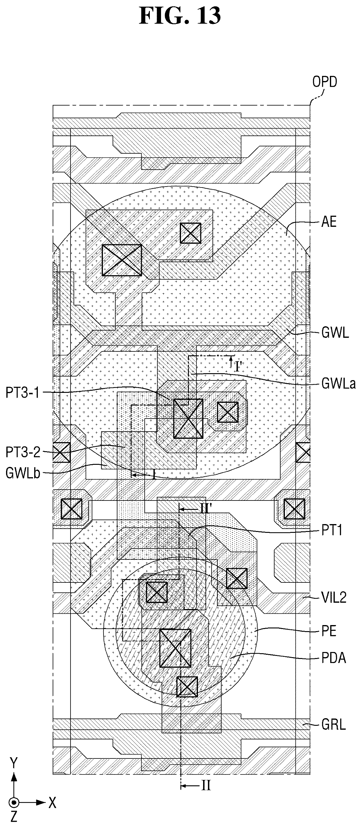 Patent US12597288 Figure 13 – Display device