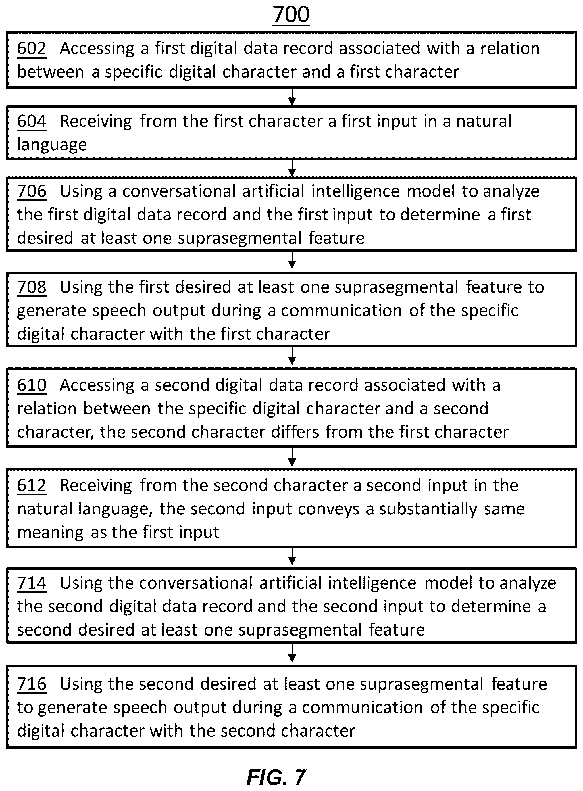 Patent US12597291 Figure 8 – Image analysis for personal interaction