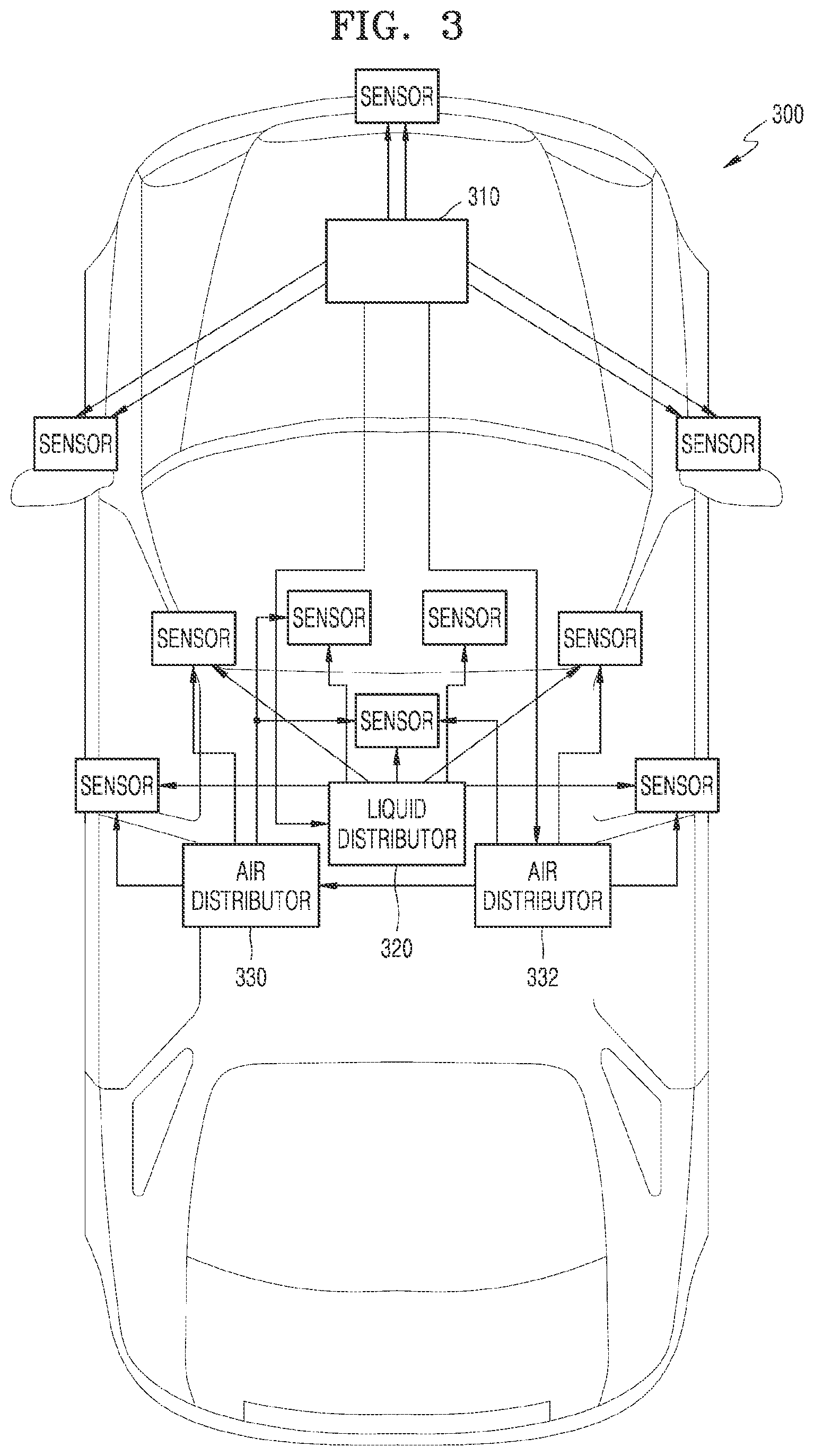 Patent US12597301 Figure 2 – Vehicle sensor cleaning apparatus and control method thereof