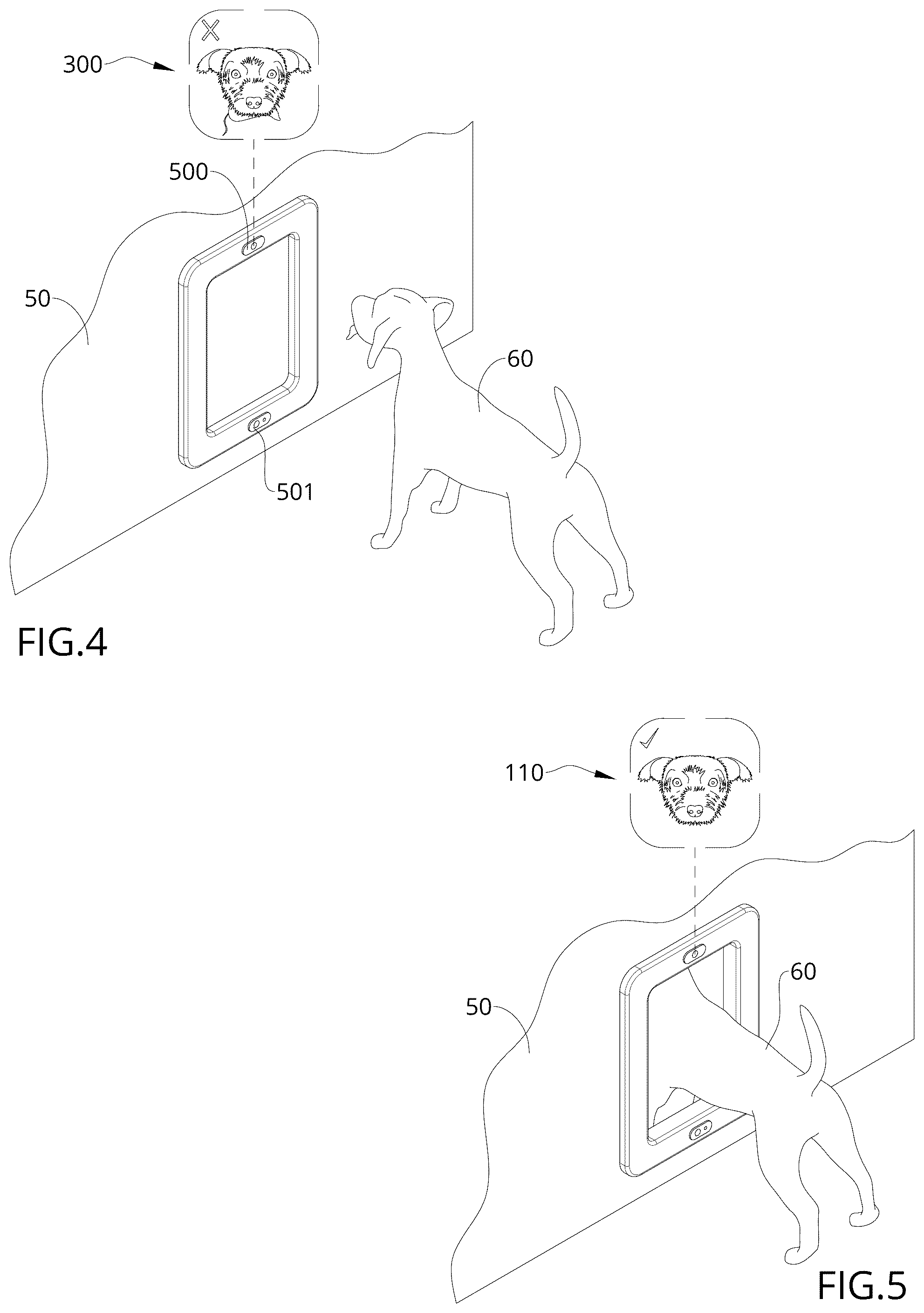 Patent US12597309 Figure 3 – Artificial intelligence assisted pet door with pet recognition and object detection