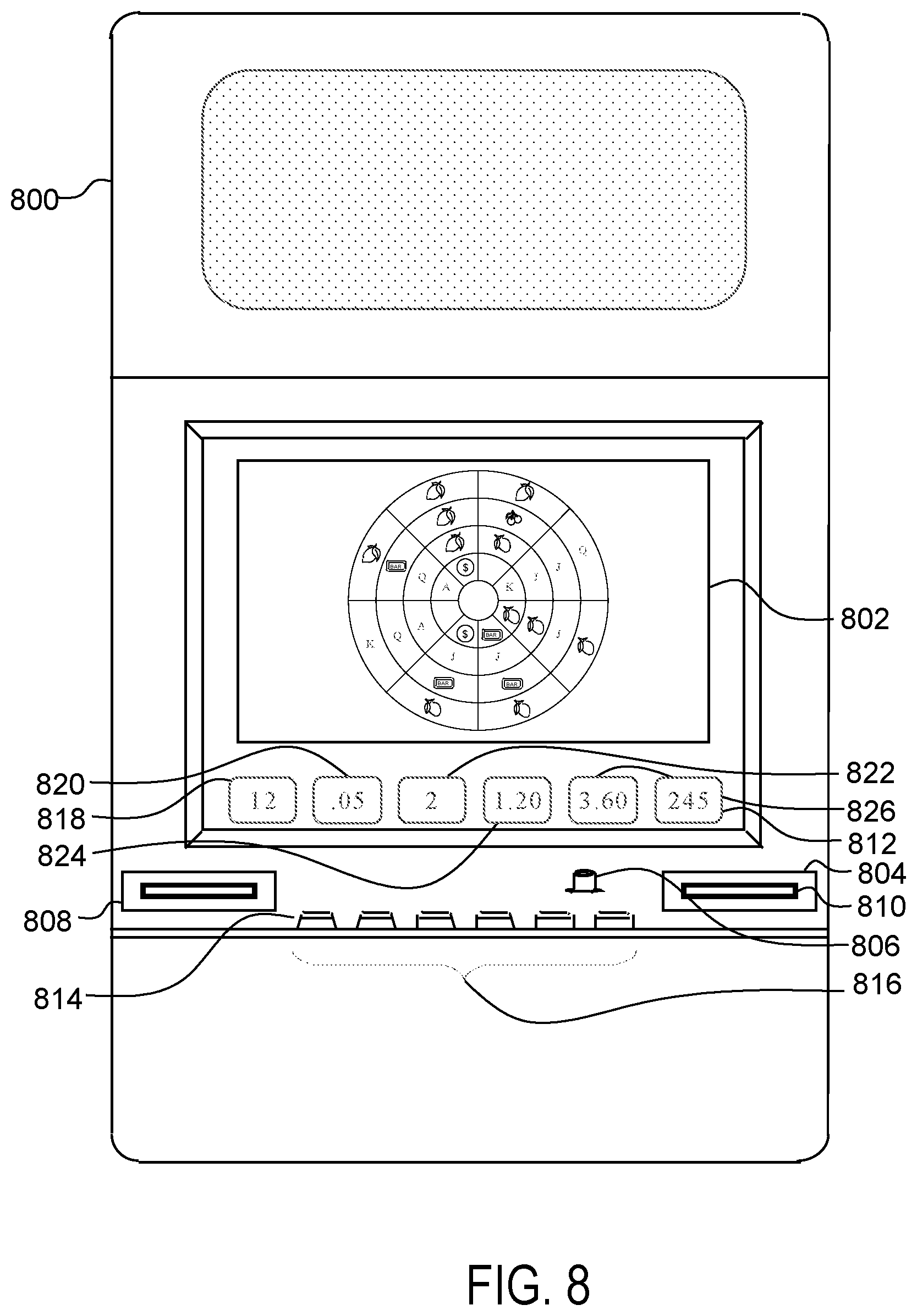 Patent US12597316 Figure 9 – Gaming device, system and method for radial-orbital payline mechanism