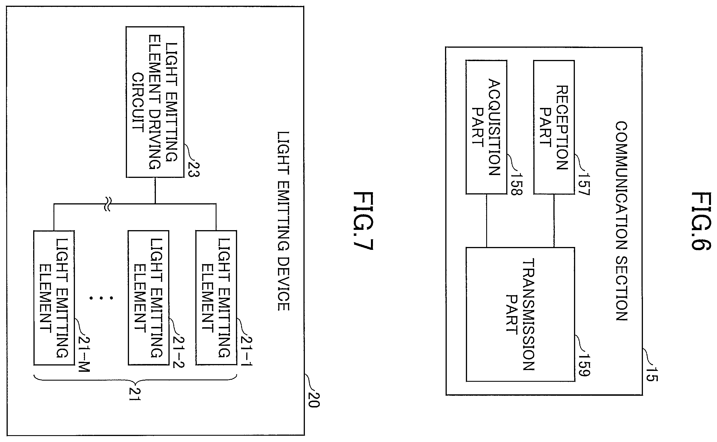 Patent US12597343 Figure 5 – Light emitting device and traffic system