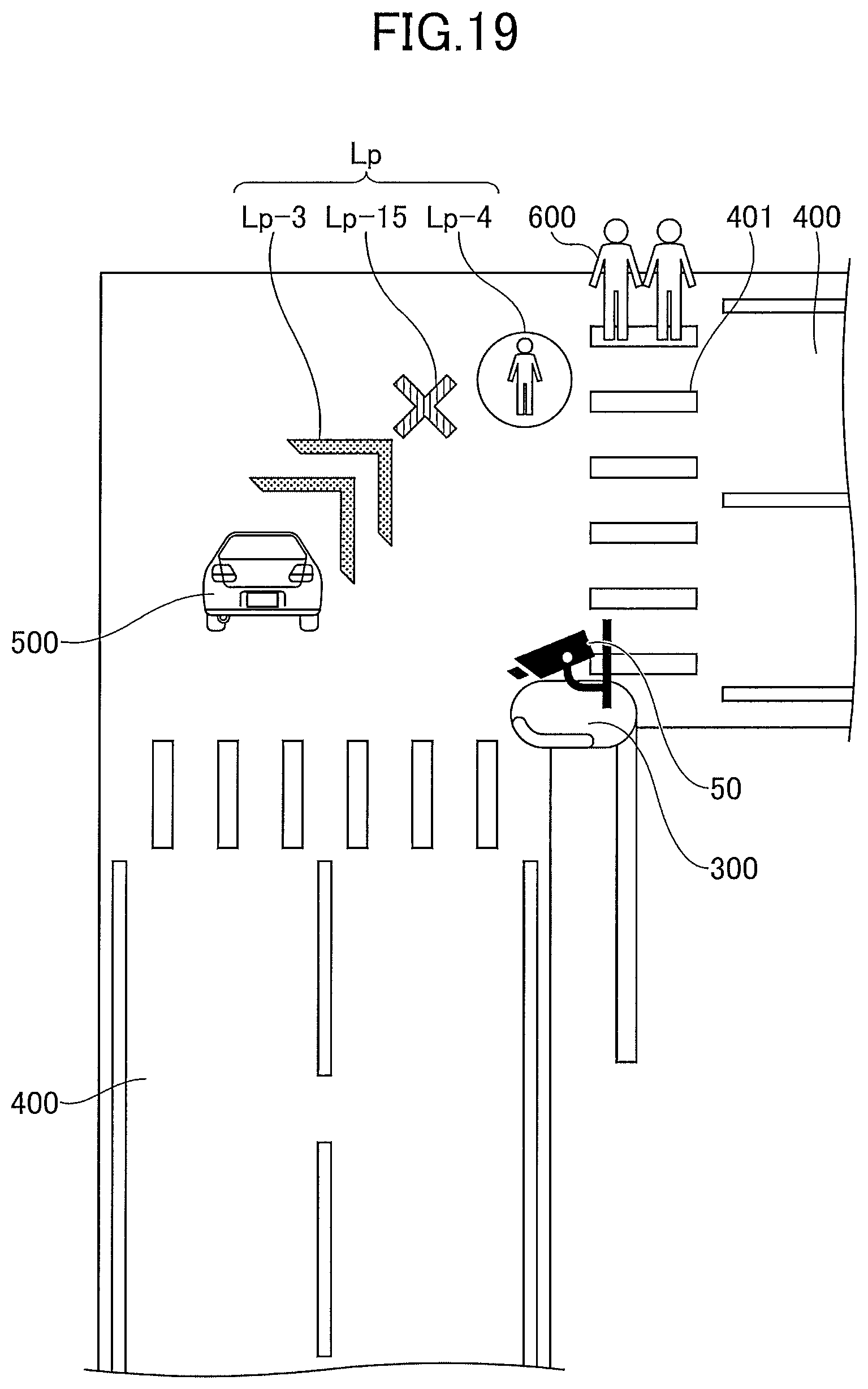 Patent US12597343 Figure 16 – Light emitting device and traffic system