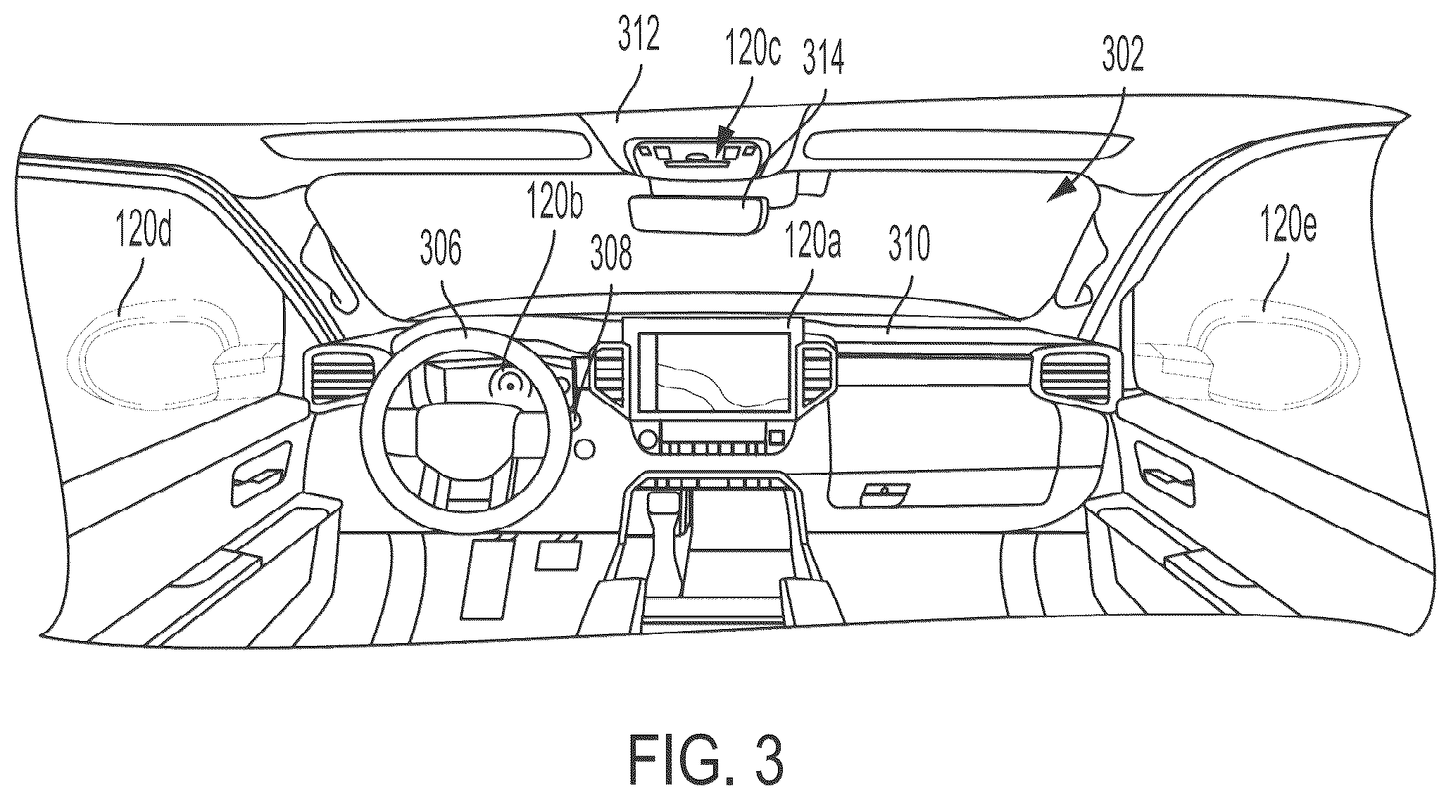 Patent US12597345 Figure 3 – Methods, systems, and devices for e-mirror traffic lane identification