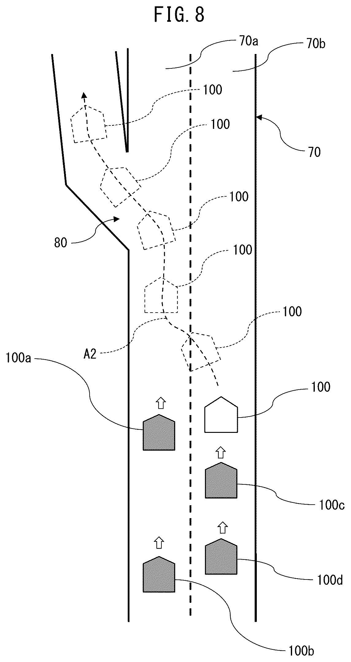 Patent US12597347 Figure 5 – Action schedule notification device for vehicle and action schedule notification method for vehicle