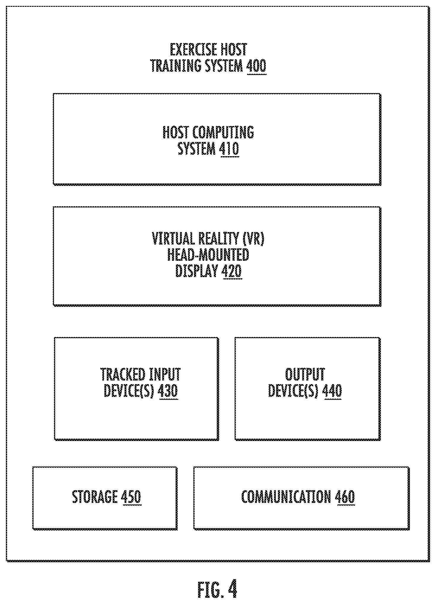 Patent US12597362 Figure 4 – Networked virtual reality training systems and methods