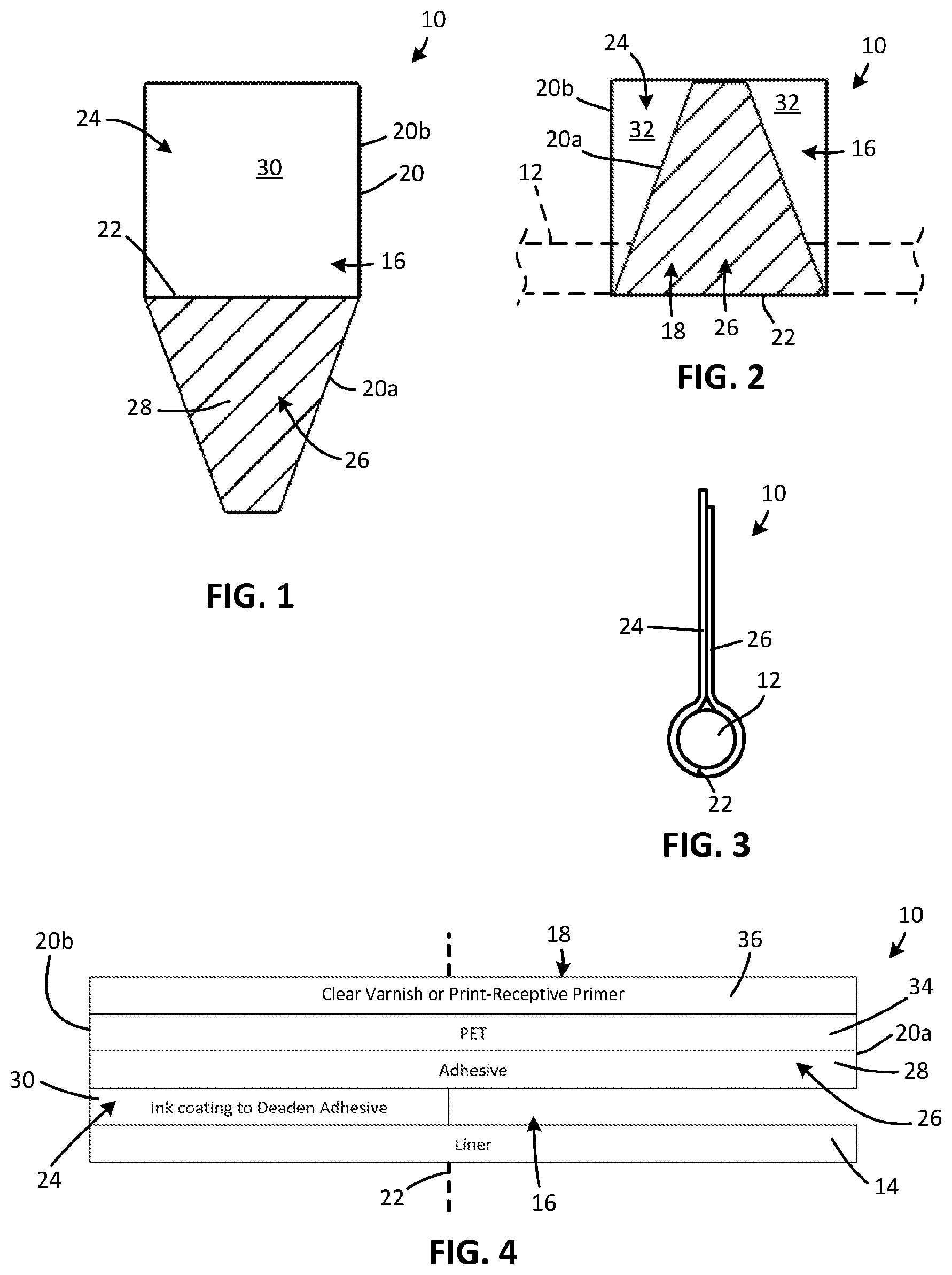 Patent US12597370 Figure 1 – Flag label