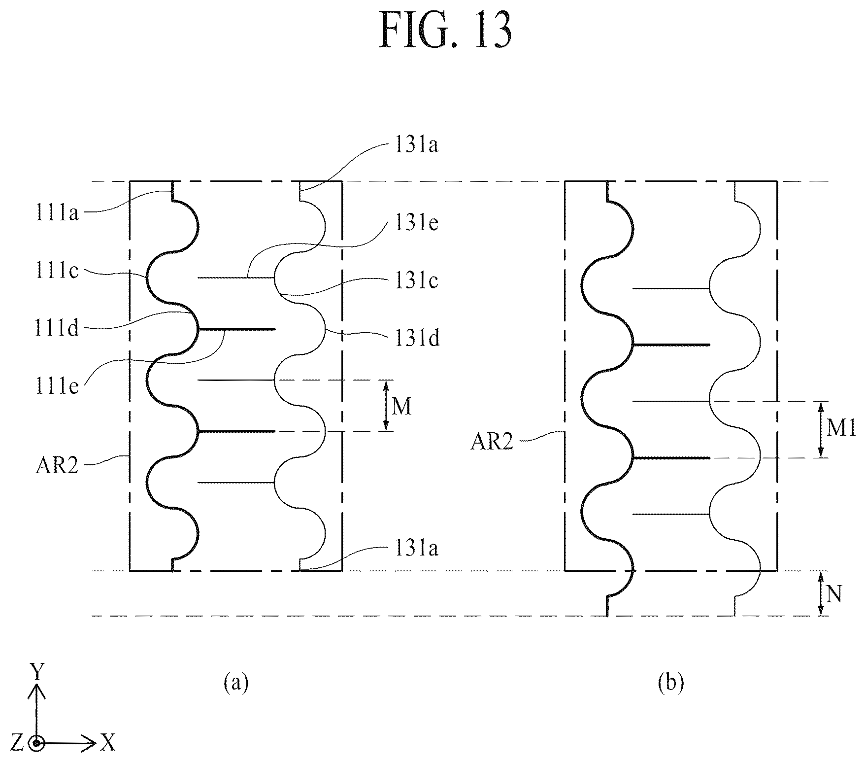 Patent US12597375 Figure 12 – Apparatus for sensing stretch having driving and receiving electrodes extending in two directions