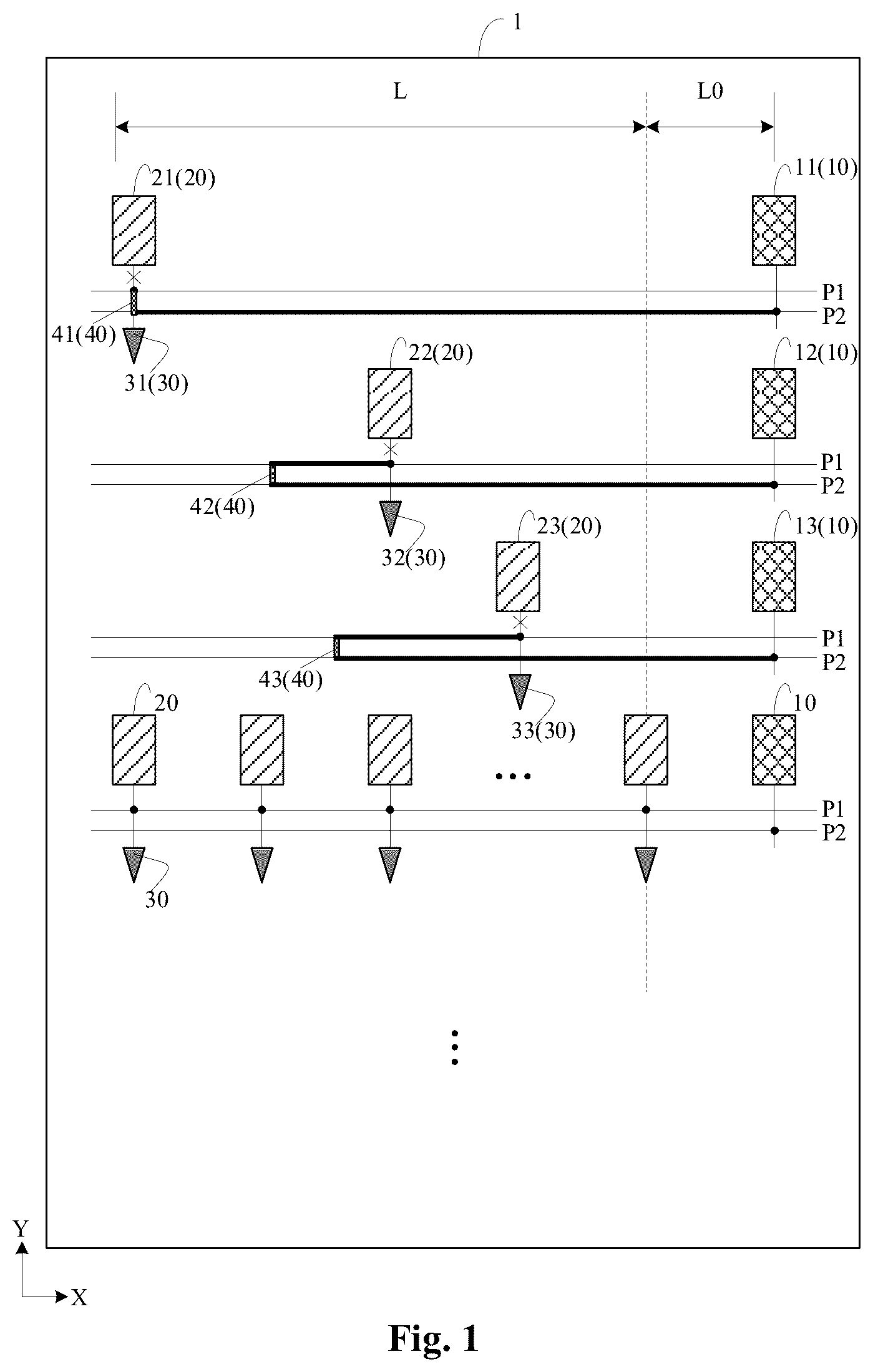 Patent US12597387 Figure 1 – Display panel, display device and pixel repair method