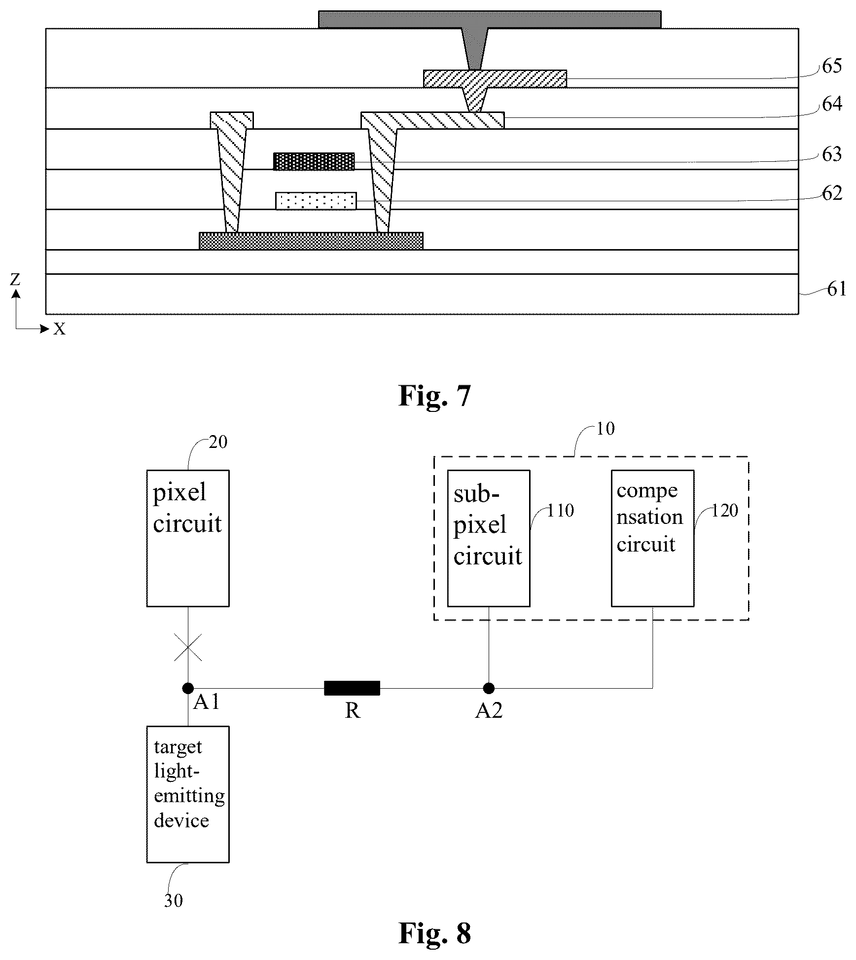 Patent US12597387 Figure 5 – Display panel, display device and pixel repair method