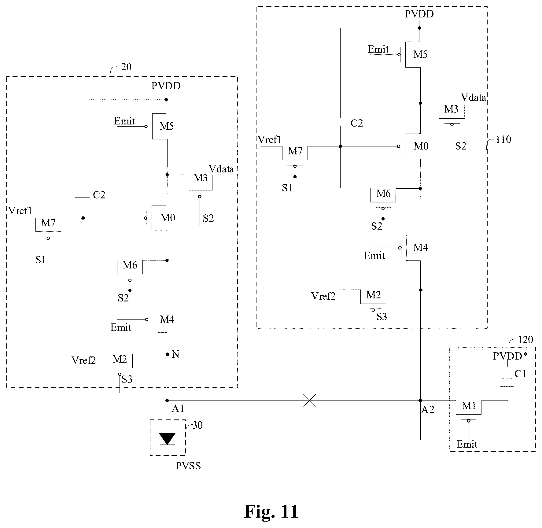 Patent US12597387 Figure 8 – Display panel, display device and pixel repair method