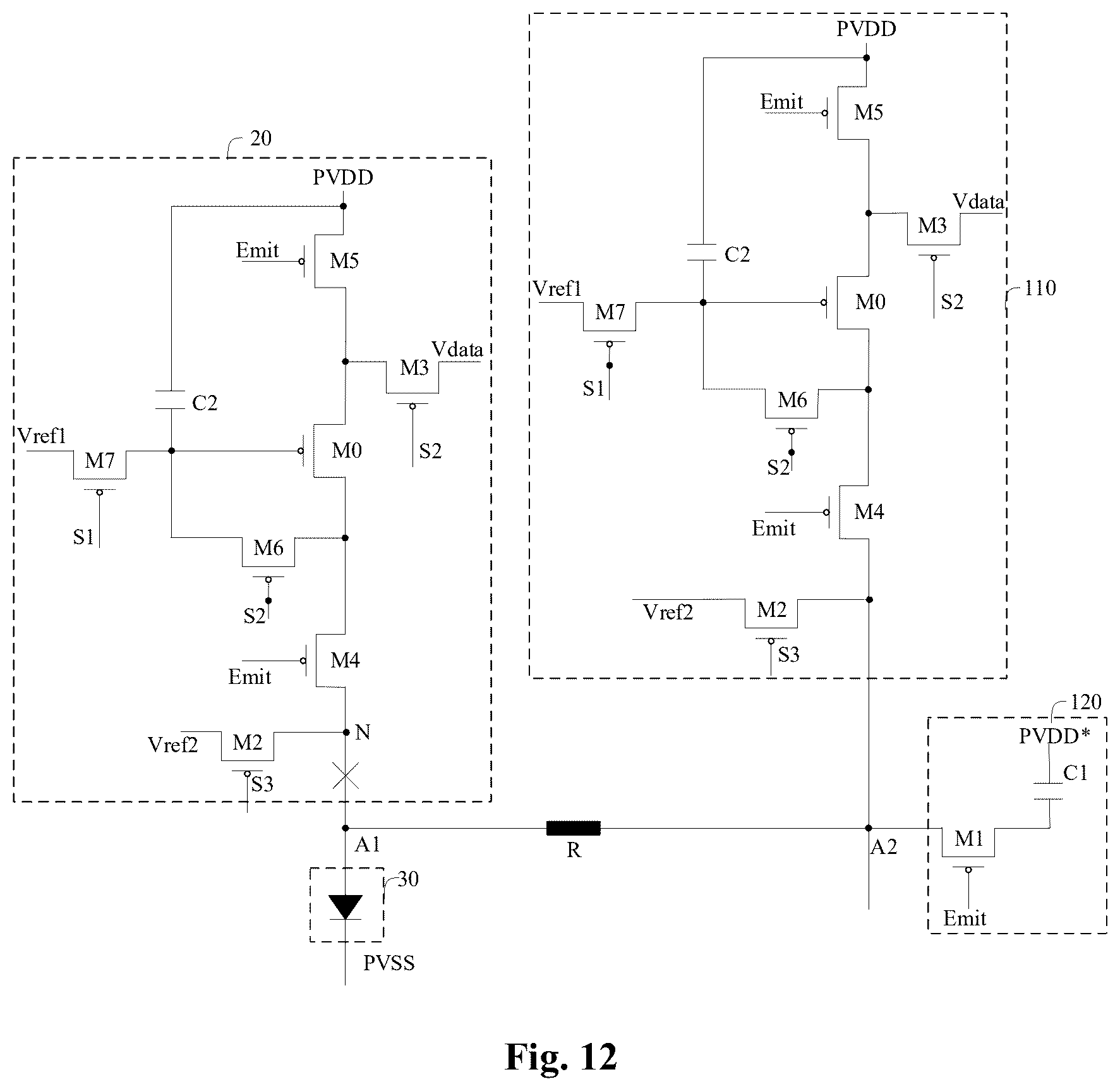 Patent US12597387 Figure 9 – Display panel, display device and pixel repair method