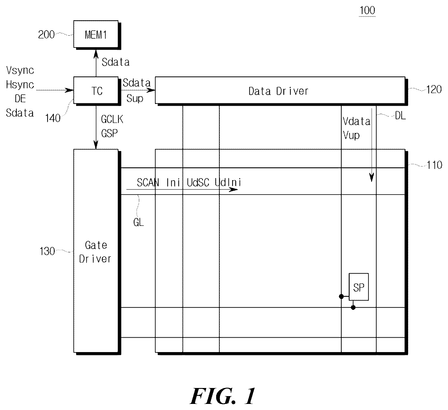 Patent US12597388 Figure 1 – Display device and driving method thereof