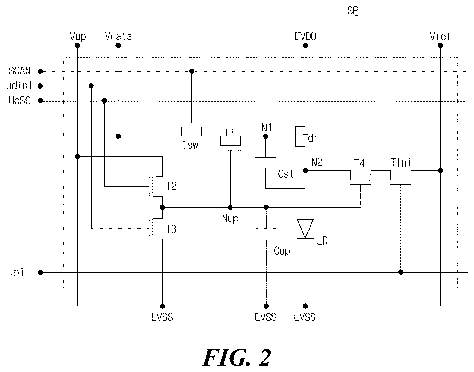 Patent US12597388 Figure 2 – Display device and driving method thereof