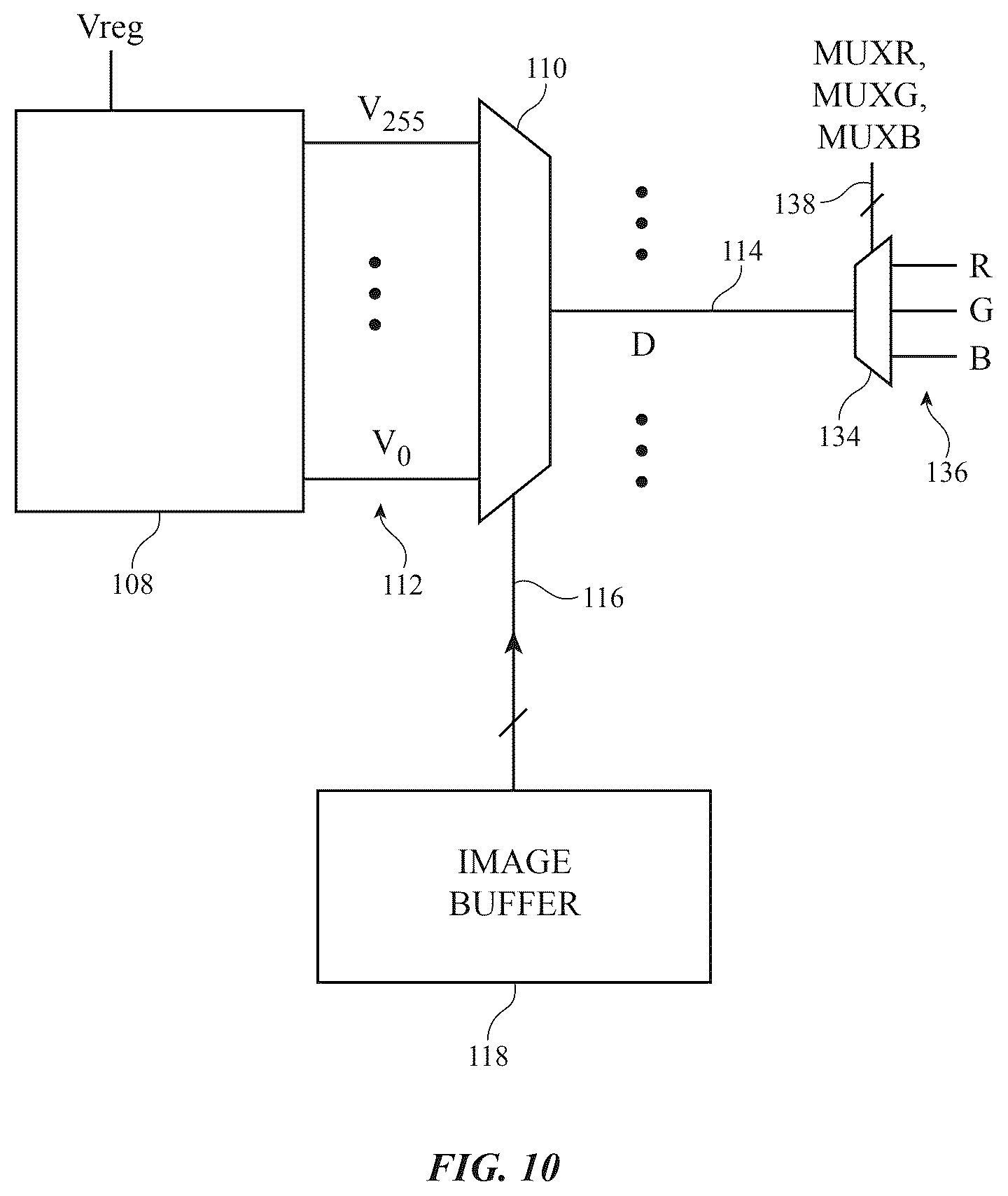 Patent US12597391 Figure 7 – Display pixel circuitry with shared emission transistors