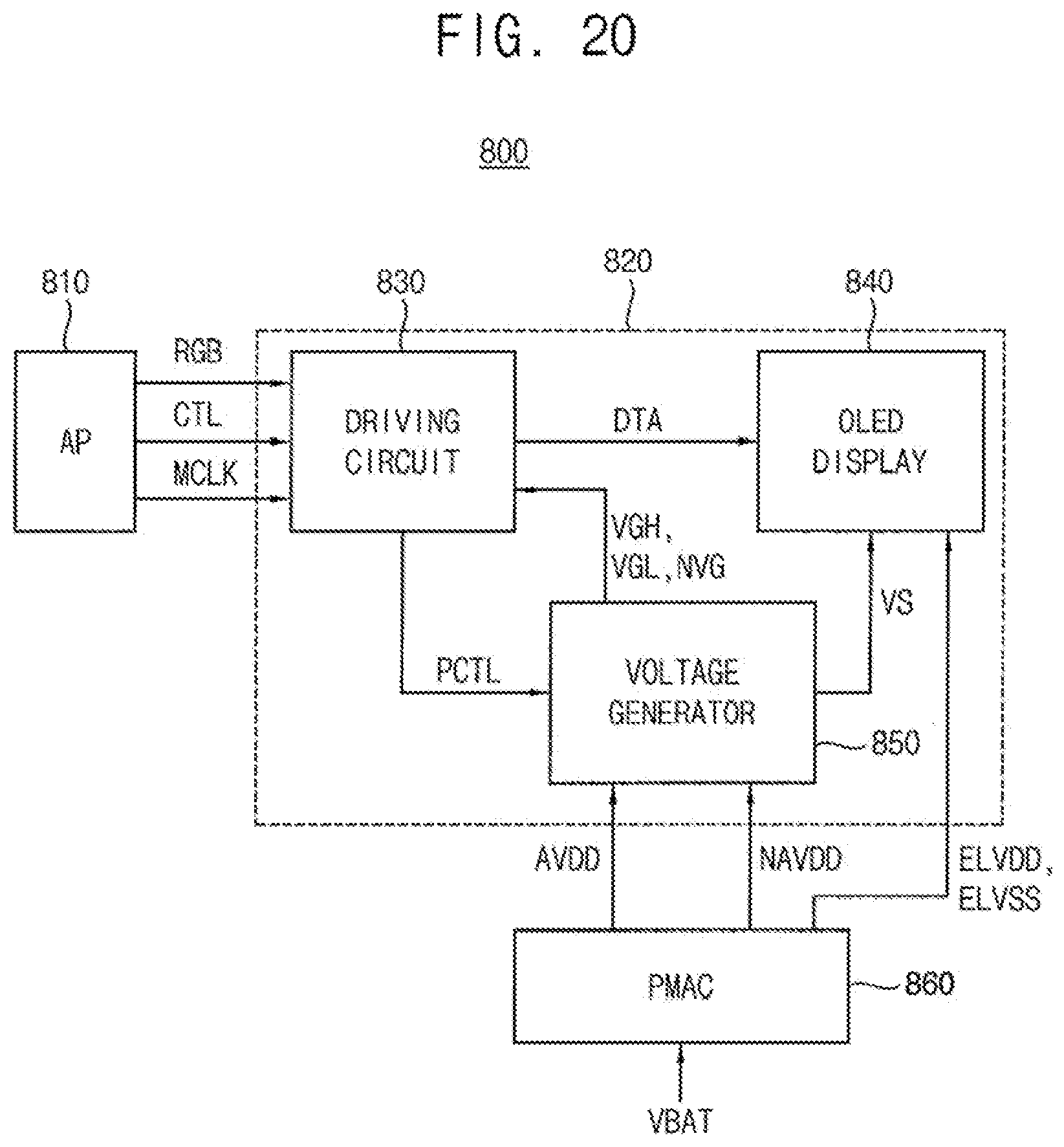 Patent US12597392 Figure 16 – Organic light emitting diode display system