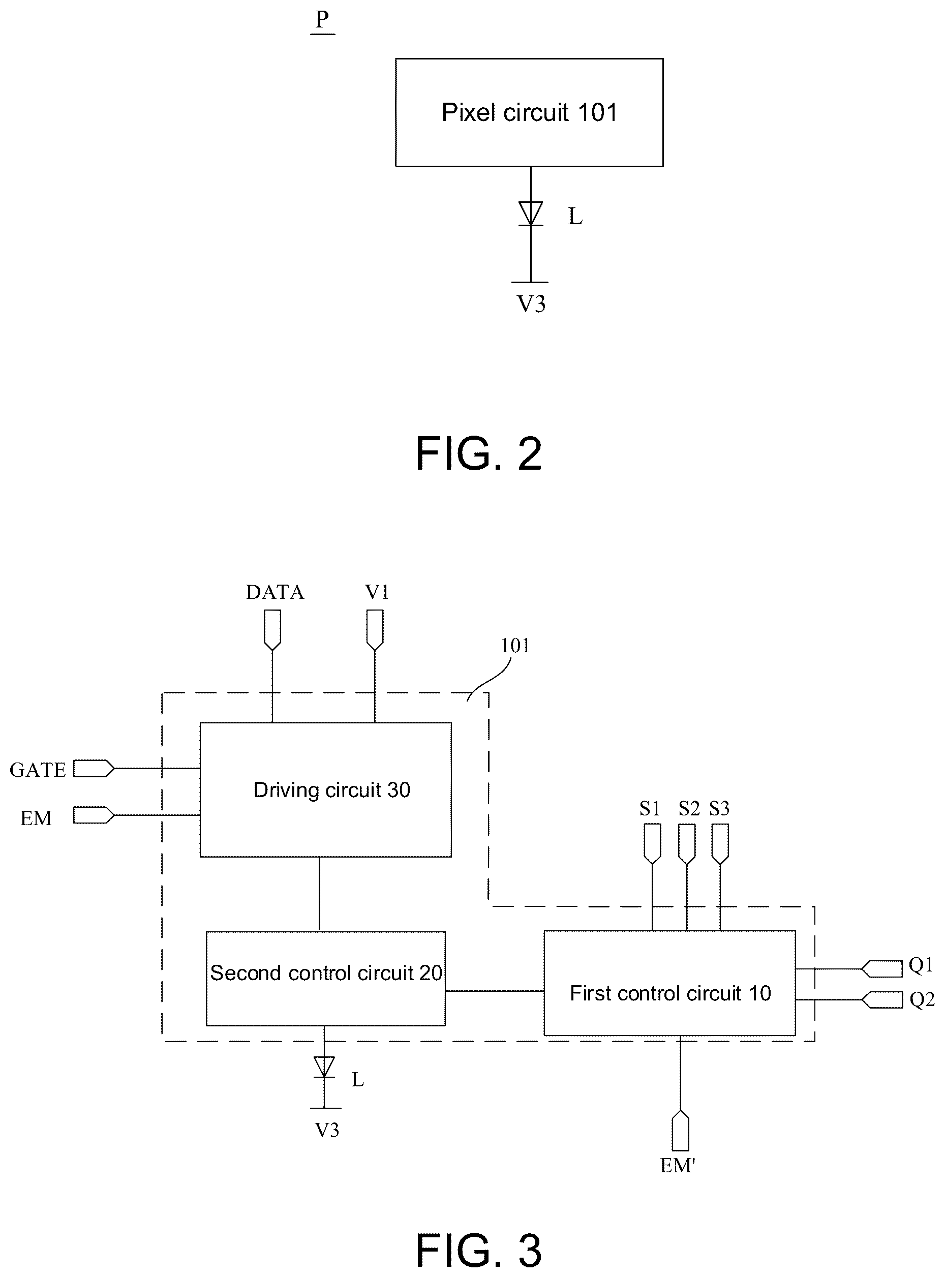Patent US12597394 Figure 2 – Pixel circuit having control circuit for controlling a light emitting element and driving method thereof, display panel and display apparatus