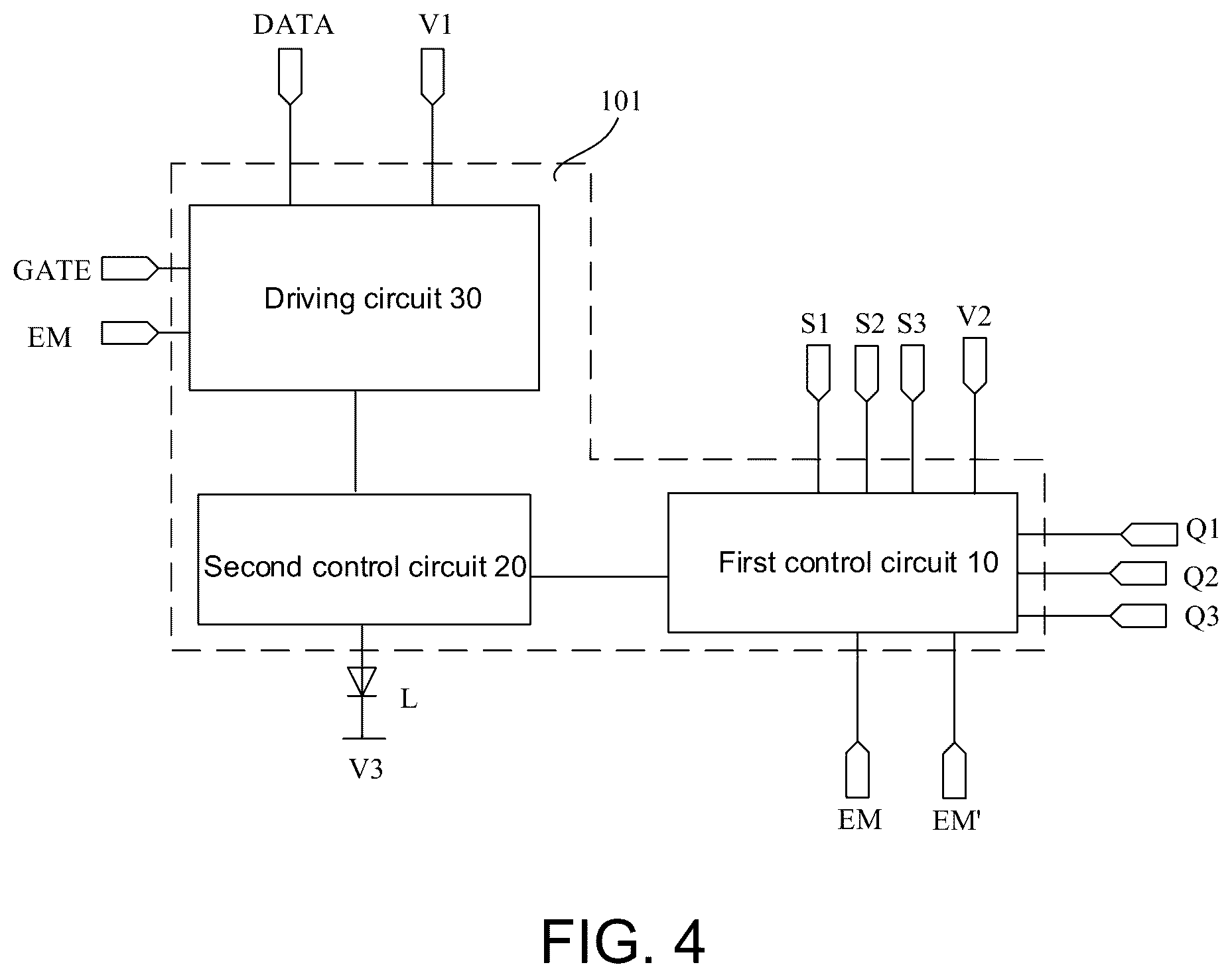 Patent US12597394 Figure 3 – Pixel circuit having control circuit for controlling a light emitting element and driving method thereof, display panel and display apparatus