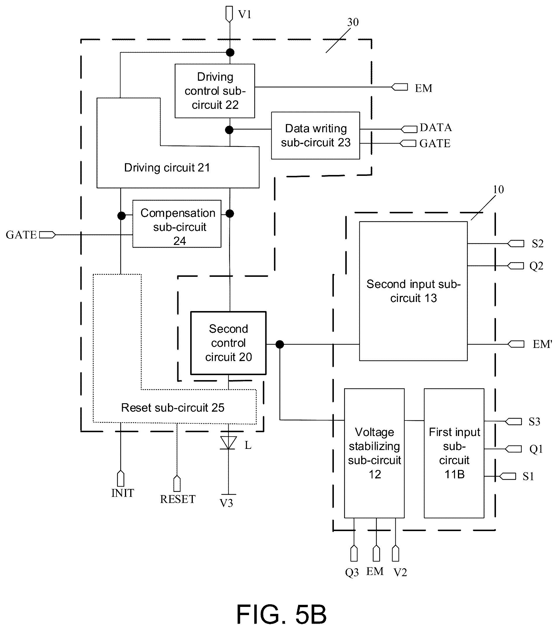 Patent US12597394 Figure 5 – Pixel circuit having control circuit for controlling a light emitting element and driving method thereof, display panel and display apparatus