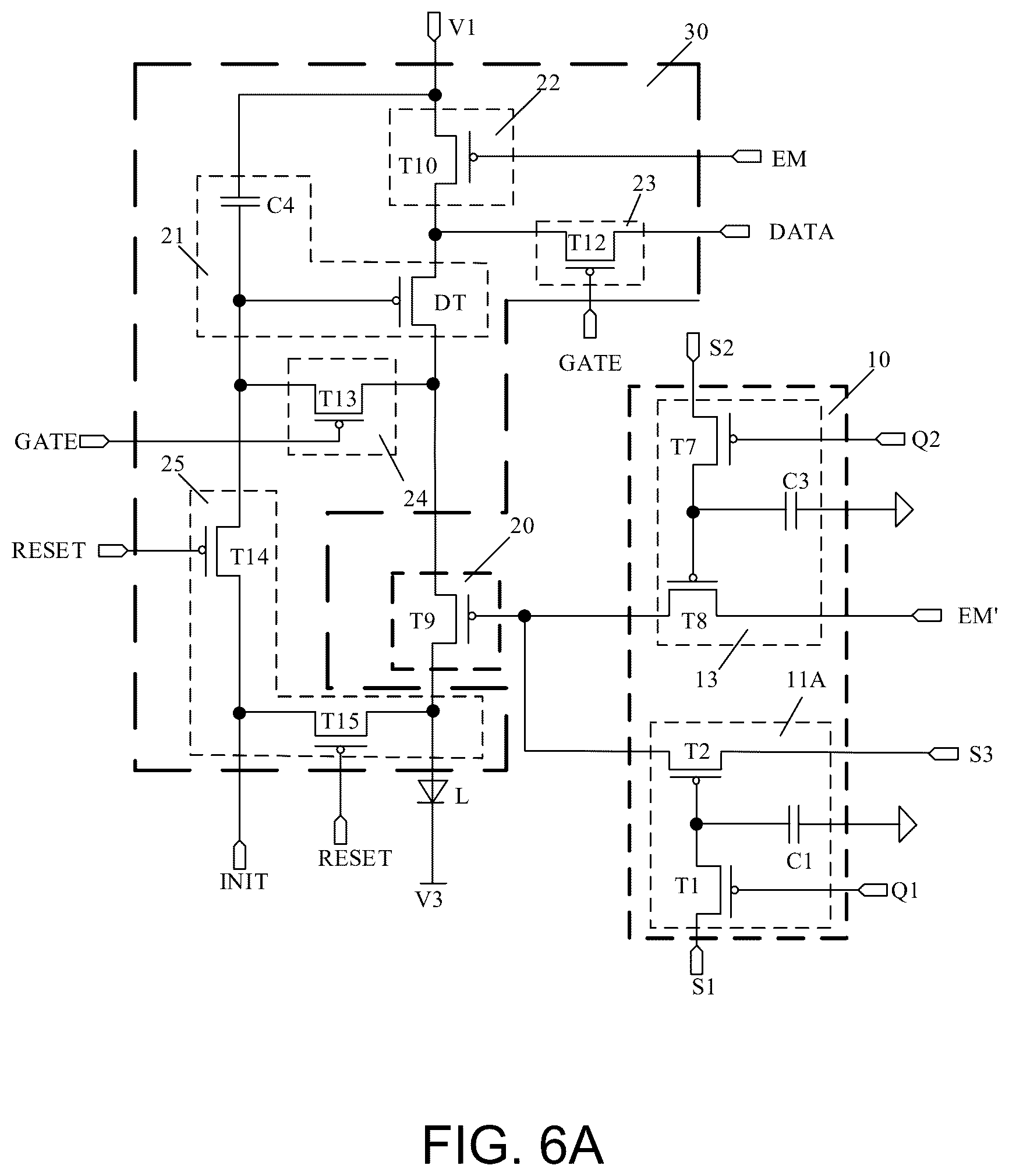 Patent US12597394 Figure 6 – Pixel circuit having control circuit for controlling a light emitting element and driving method thereof, display panel and display apparatus